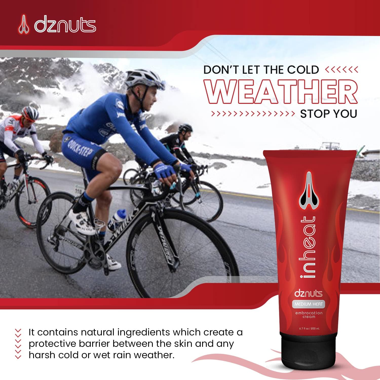 dznuts Men's Pro Chamois Cream, Anti -Chafing Cream for Saddle Sores, Chafing, Rubbing, Inner Thighs Friction for Cyclists, Runners, Triathletes