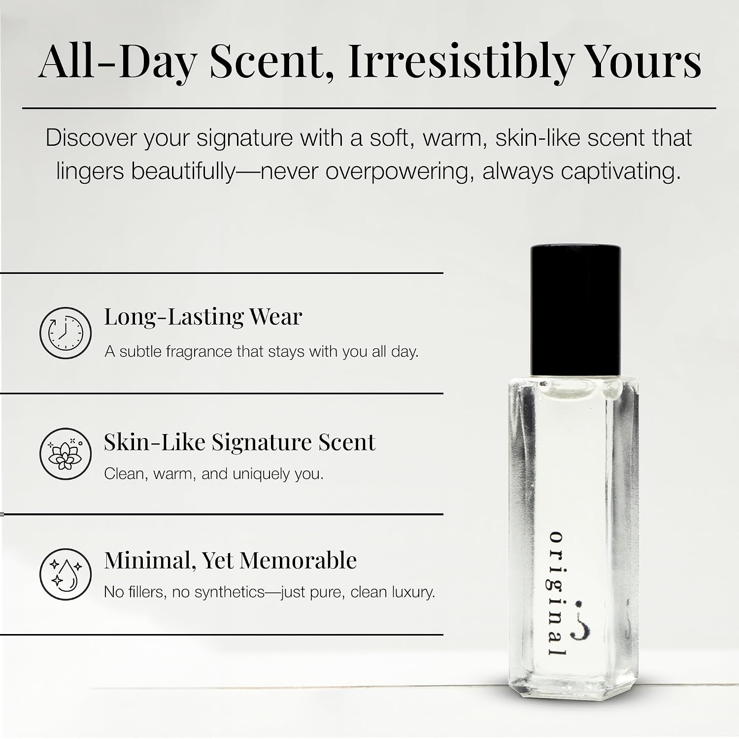 Original Roll On Pheromone Perfume Made in USA - Premium Rollerball Subtle Fragrance for Women - Long-Lasting Cruelty-Free Alcohol-Free Gentle on