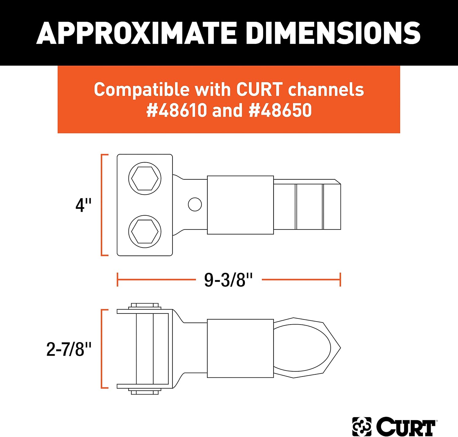 Curt 25319 Adjustable Sleeve-Lock Coupler