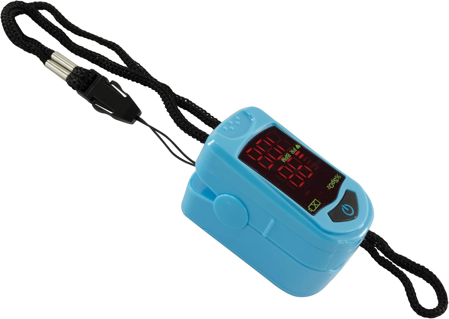 Carex Finger Pulse Oximeter Oxygen Saturation Monitor - Pulse Ox Fingertip o2 Monitor for Pediatric and Adult - Comes with a Lanyard