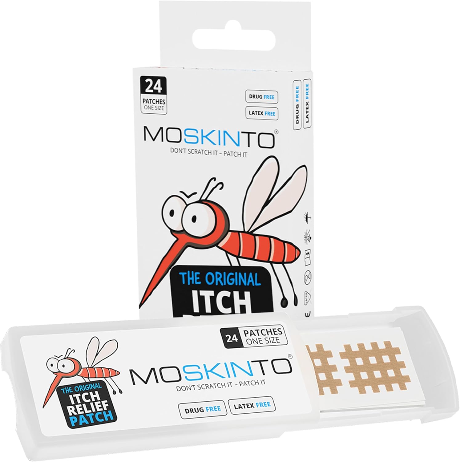 Moskinto The Original Mosquito Itch Relief Patches for Kids & Adults, Bug Bite Patches Soothe Swelling & Itching, Anti Itch Bug Bite Relief