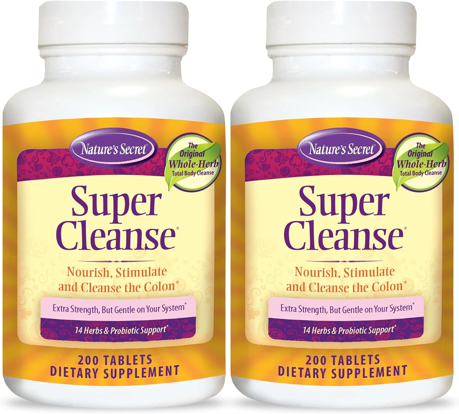Nature's Secret Super Cleanse Extra Strength Toxin Detox & Gentle Elimination Body Cleanse