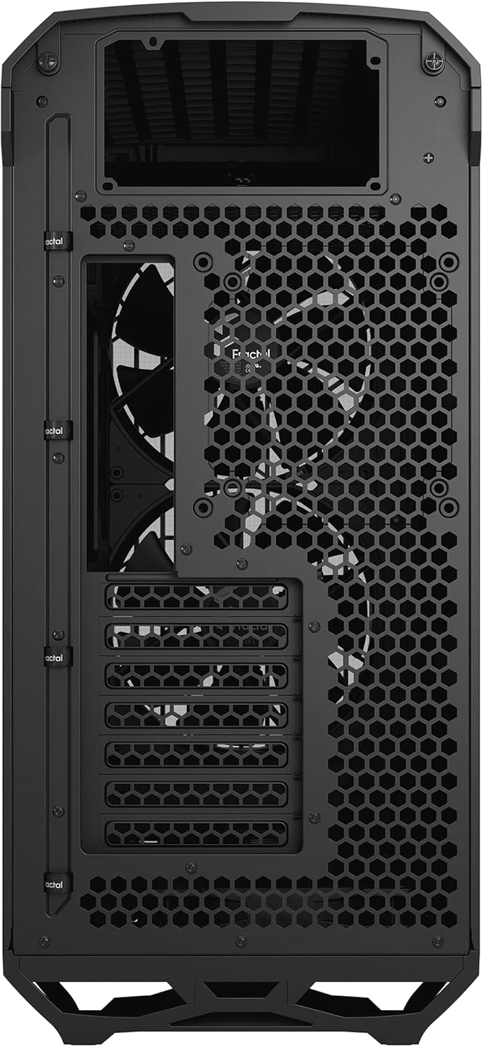 Fractal Design Torrent Black - Light Tint Tempered Glass Side Panel - Open Grille for Maximum air Intake - Two 180mm PWM and Three 140mm Fans