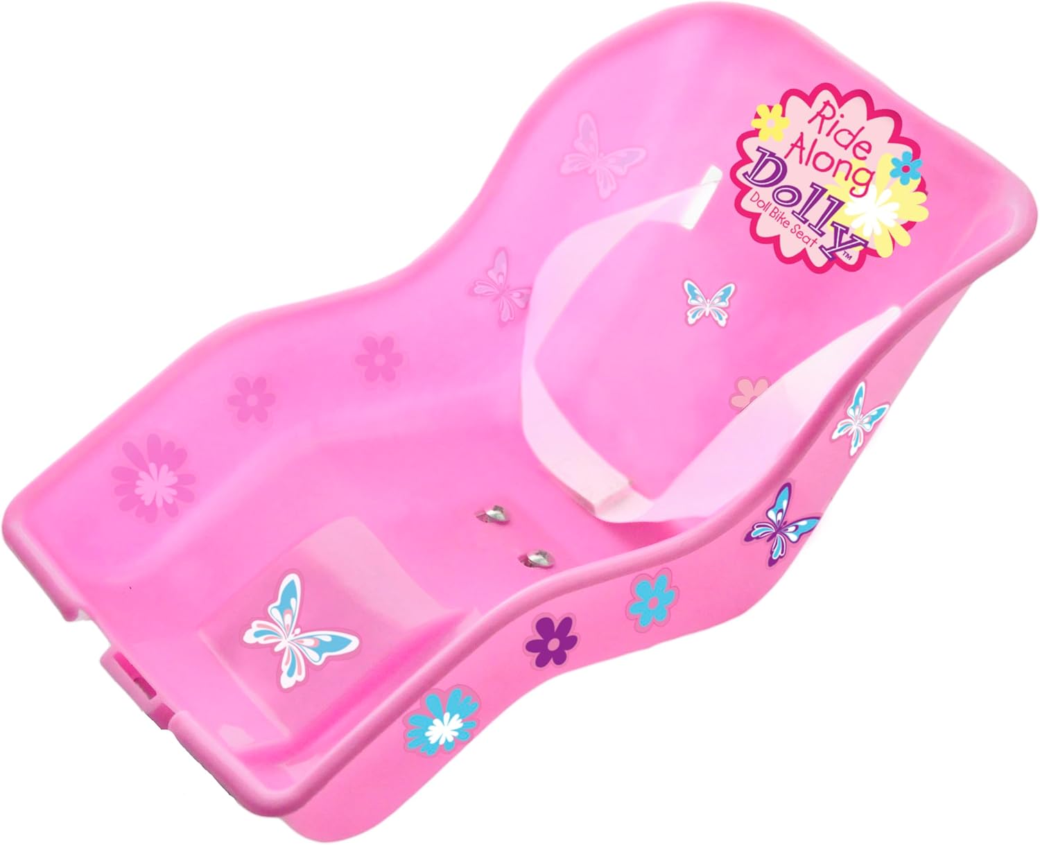 Doll Bicycle Seat - Universal Fit Bike Dolly Carrier for 18" Dolls | Easy to attach to kids' bicycles. Compatible with American Girl & stuffed