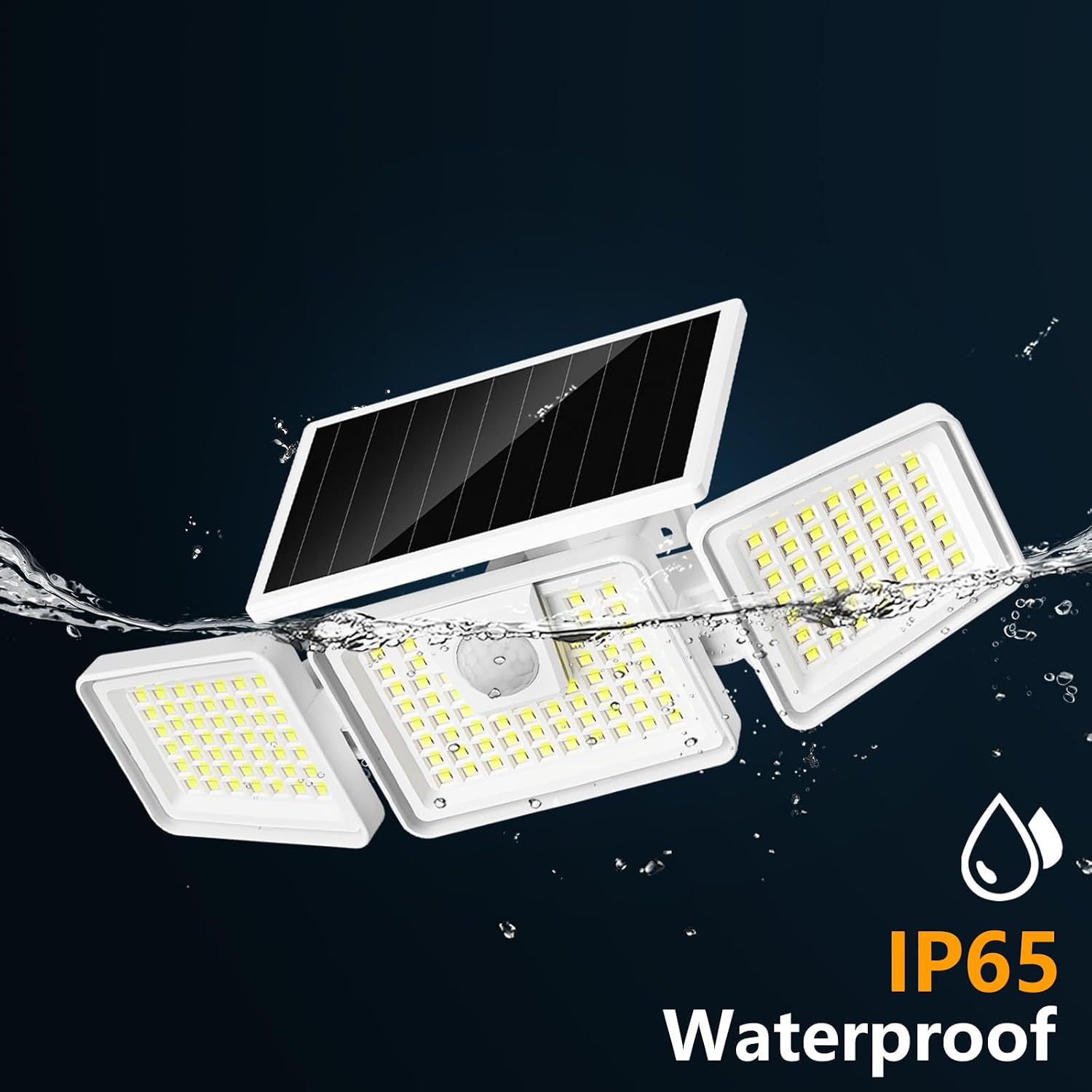 INCX Solar Lights Outdoor, 3000LM Motion Sensor Outdoor Lights, 2PCS, White