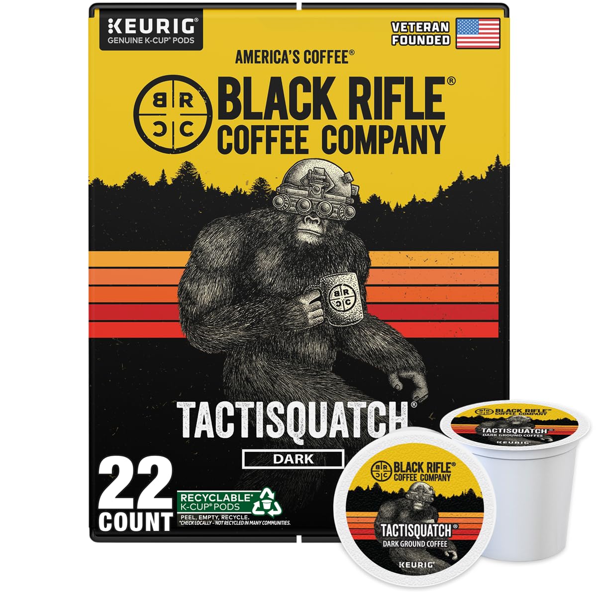 Black Rifle Coffee Dark Roast K Cup Coffee Beyond Black 32 Count