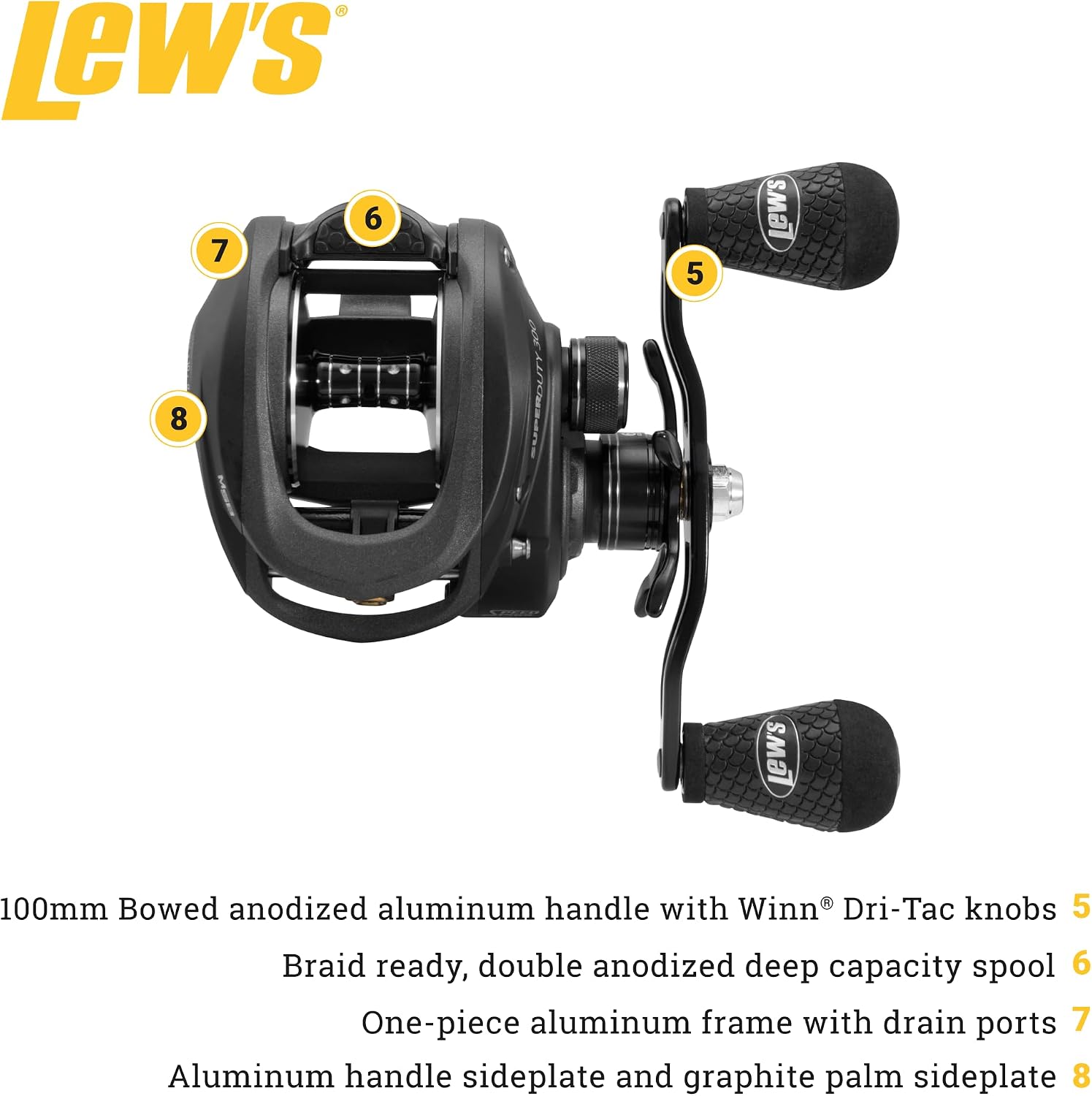 Lew's SuperDuty 300 Speed Spool Baitcast Reel