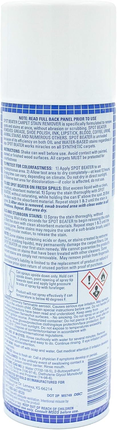 Instant Carpet Spot Remover for Fresh, Old & Stubborn Stains Such as Oil, Grease, Ink, Lipstick, Coffee, Pet Stains & More, 16 Oz, Pack of 3