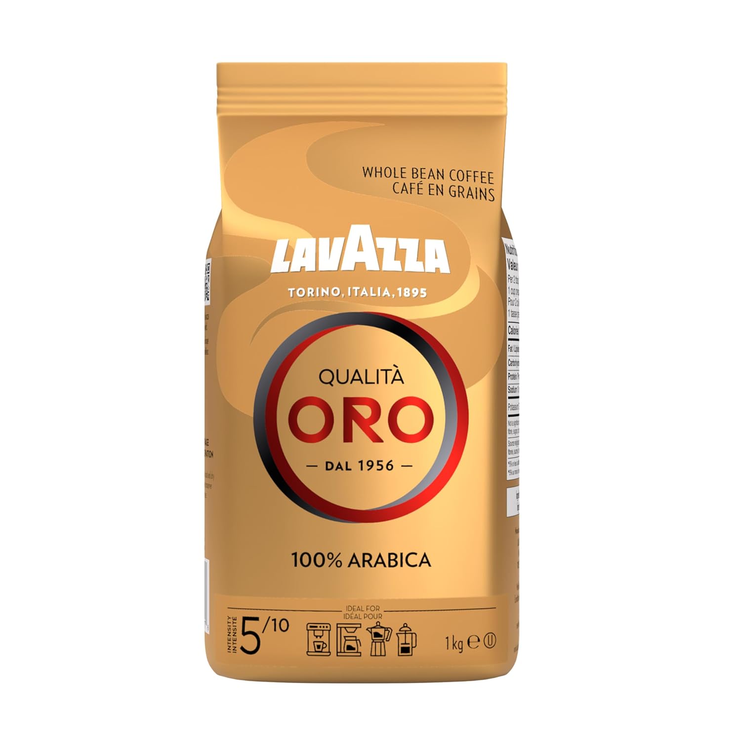 Lavazza QualitÃ Oro Whole Bean Blend, Medium Roast, 2.2 Pound (Pack of 1) ,100% Arabica, Central America & African highland origins, Fruity & Aromatic