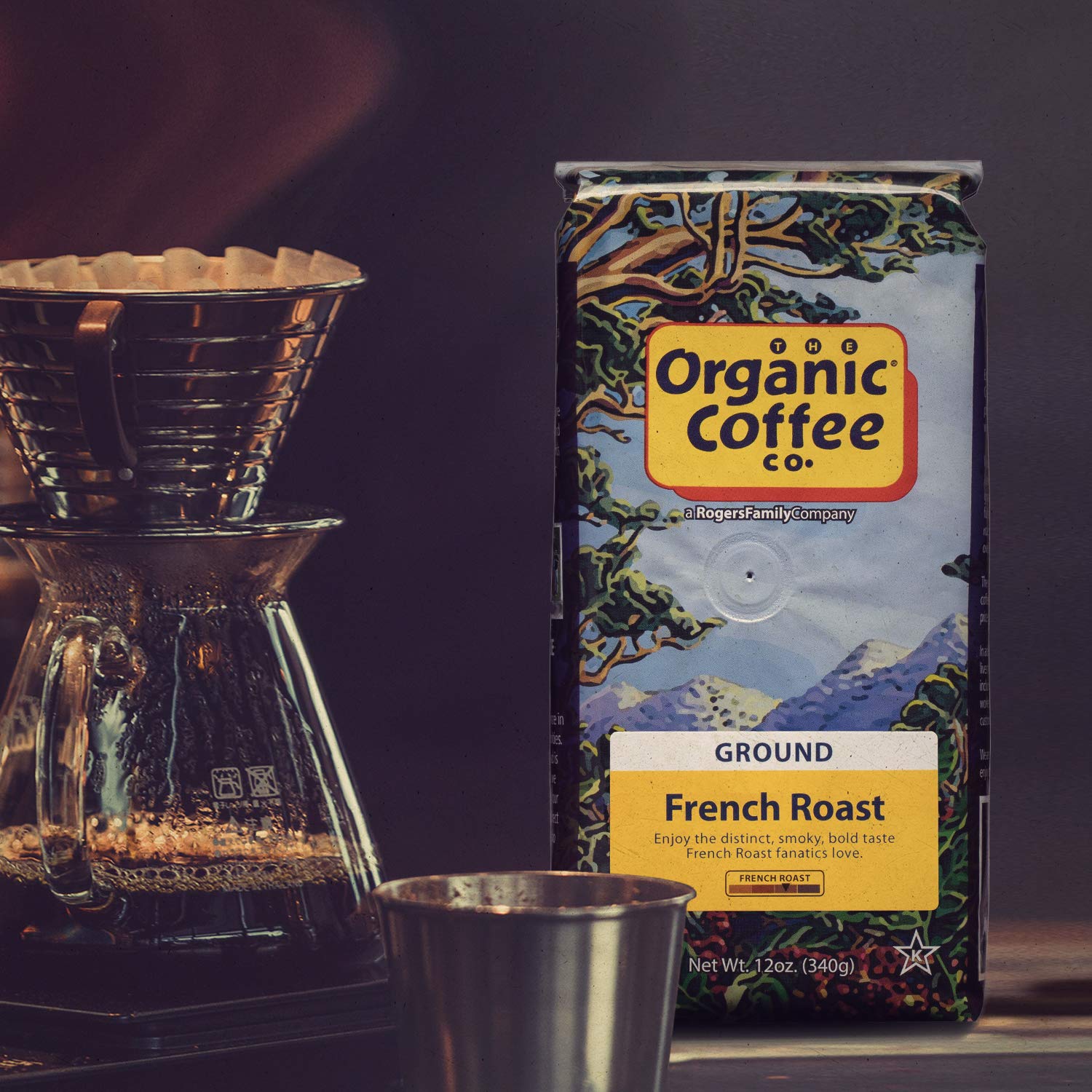 The Organic Coffee Co. French Roast Ground Coffee, 12 oz bag