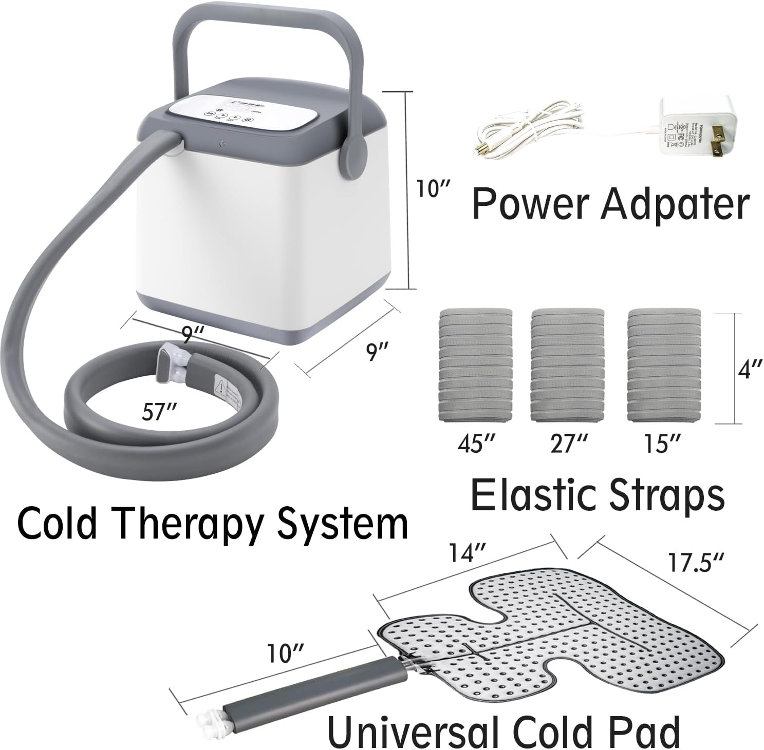 NEHOO Cold Therapy Ice Machine, Pain Relief for Post-Surgery Recovery, Programmable Compression Cryotherapy, Universal Pad for Knee, Shoulder, Ankle