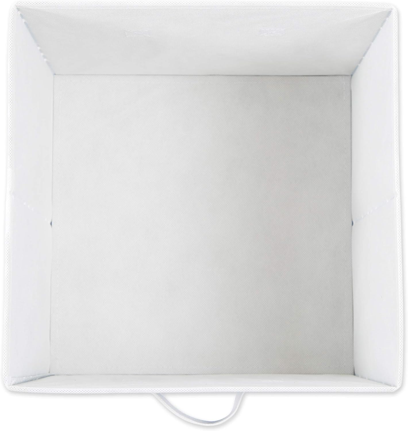 DII Woven Polyester Storage Bin, Polka Dot, White & Gold, Large Set of 2