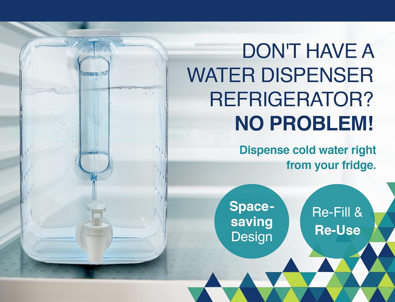 Arrow Home Products 2 Gallon Drink Dispenser for Fridge - Plastic Beverage Dispenser with Spigot for Easy Dispensing - BPA Free Plastic - Convenient