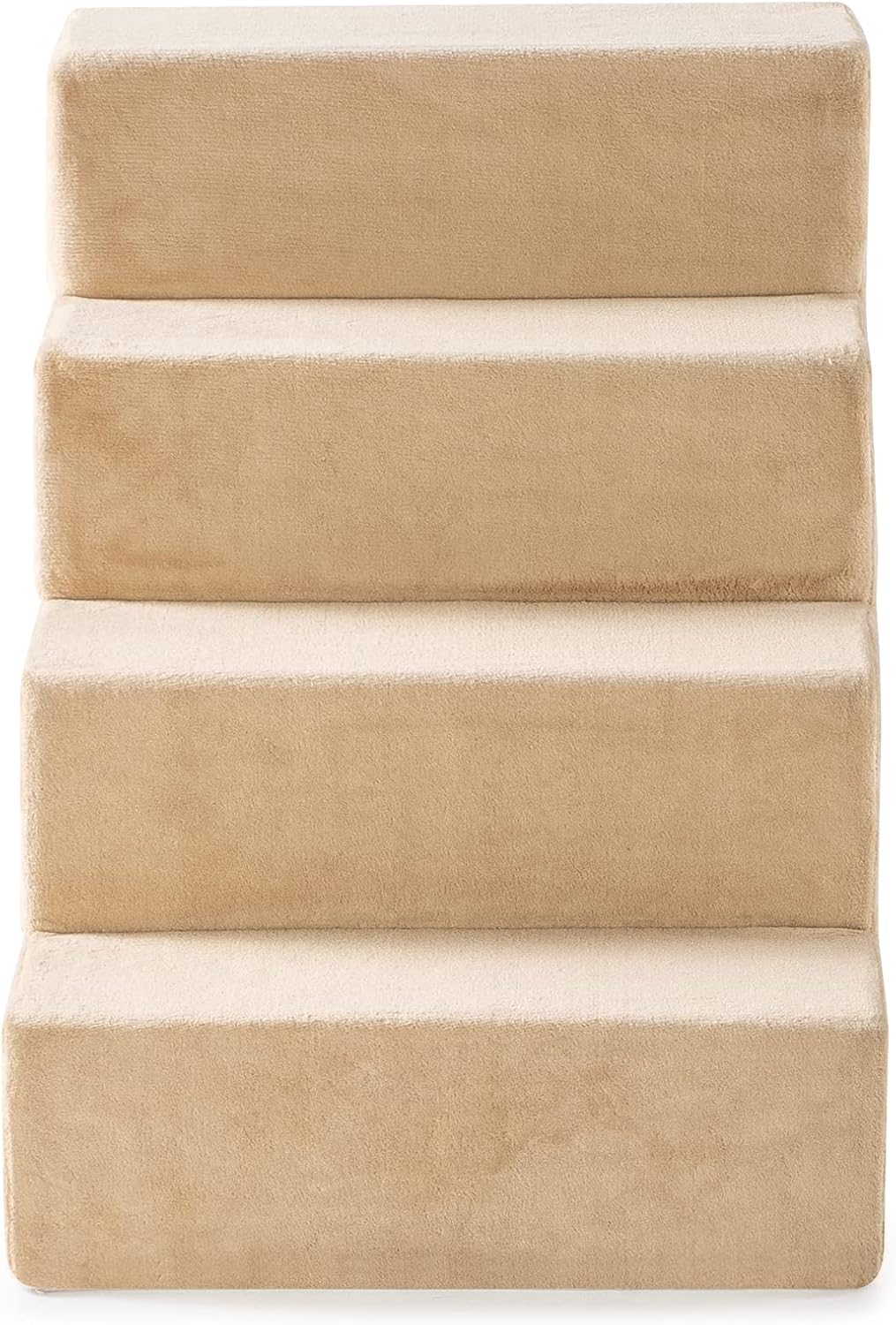 ZINUS Foam 13 Inch 2-Step Step Pet Stairs / Pet Ramp for Cats and Dogs, Extra Small, Beige