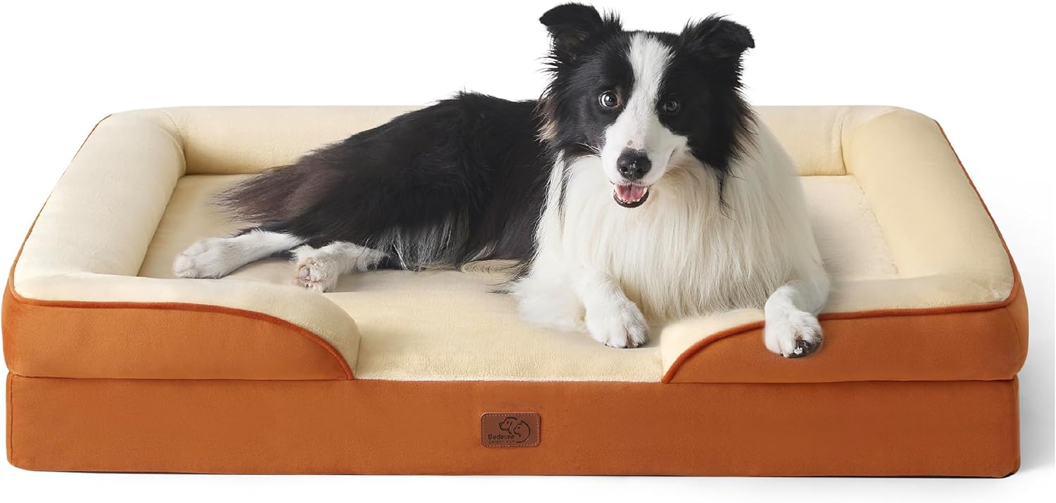 Bedsure Orthopedic Dog Beds Large Sized Dog with Removable Washable Cover