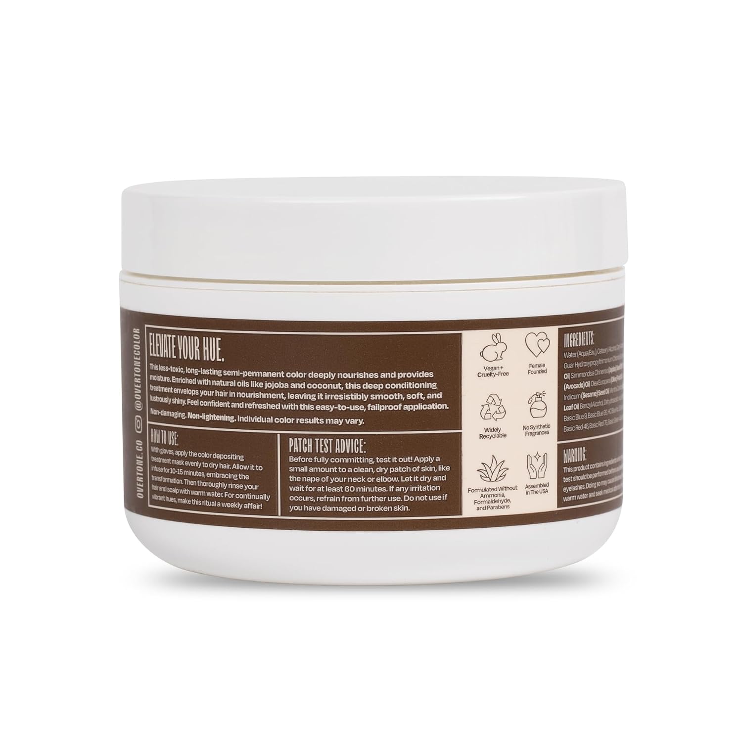 oVertone® Color Depositing Treatment Hair Mask, Desert Rose, 8 oz