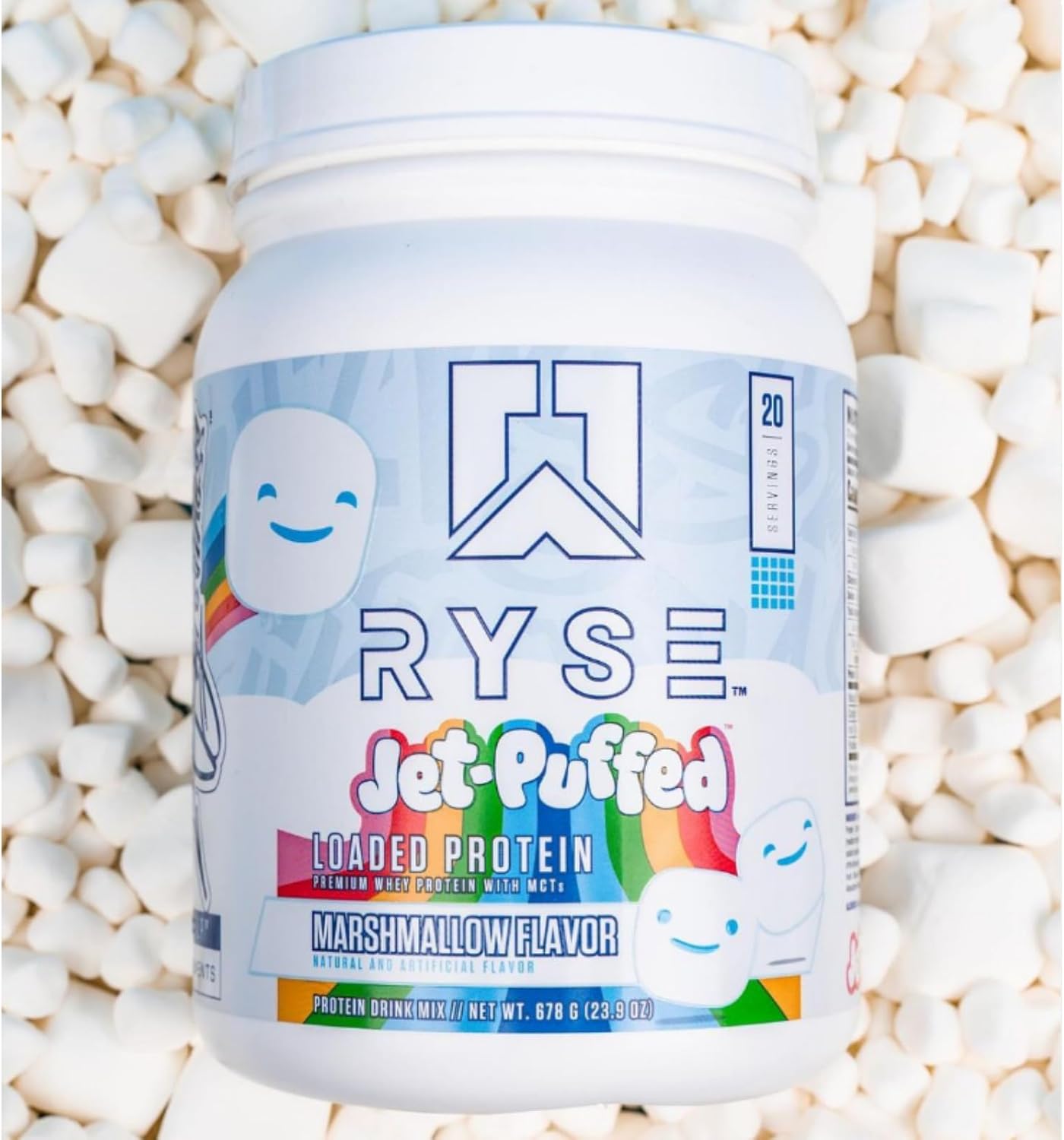 RYSE Loaded Protein Powder - Peanut Butter Cup - 25g Whey Protein Isolate & Concentrate with Prebiotic Fiber & MCTs - Low Carb, Low Sugar