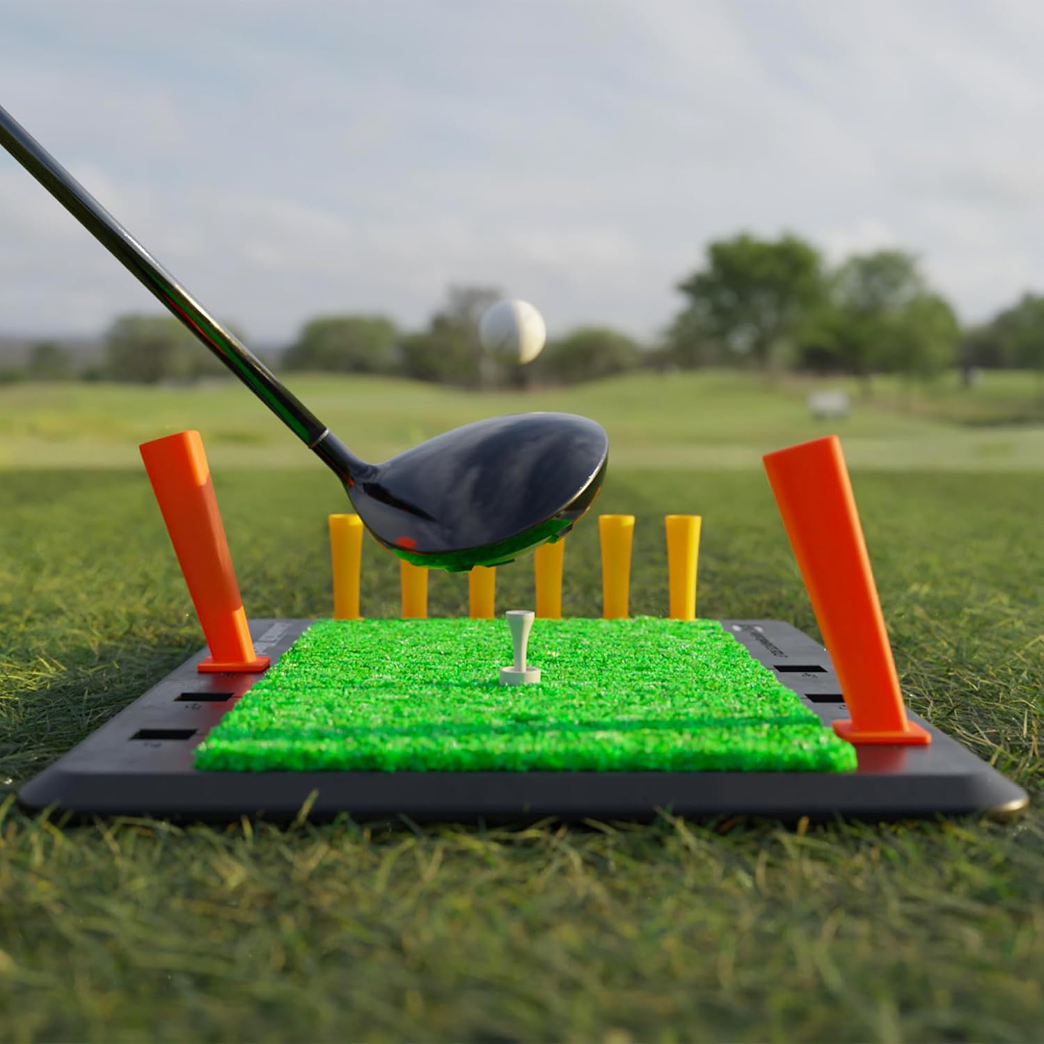 Launch Deck Golf Swing Trainer - Fix Your Slice I Swing Mastery Tool by Hank Haney I Instant Feedback