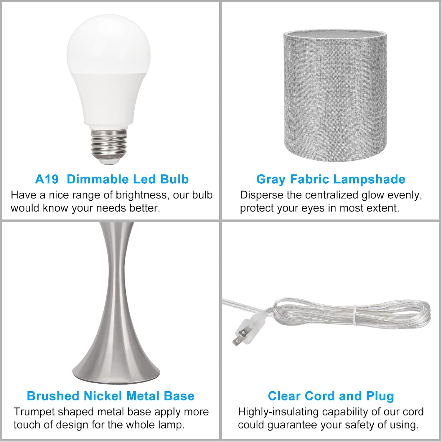 3 Way Touch Control Table Lamp