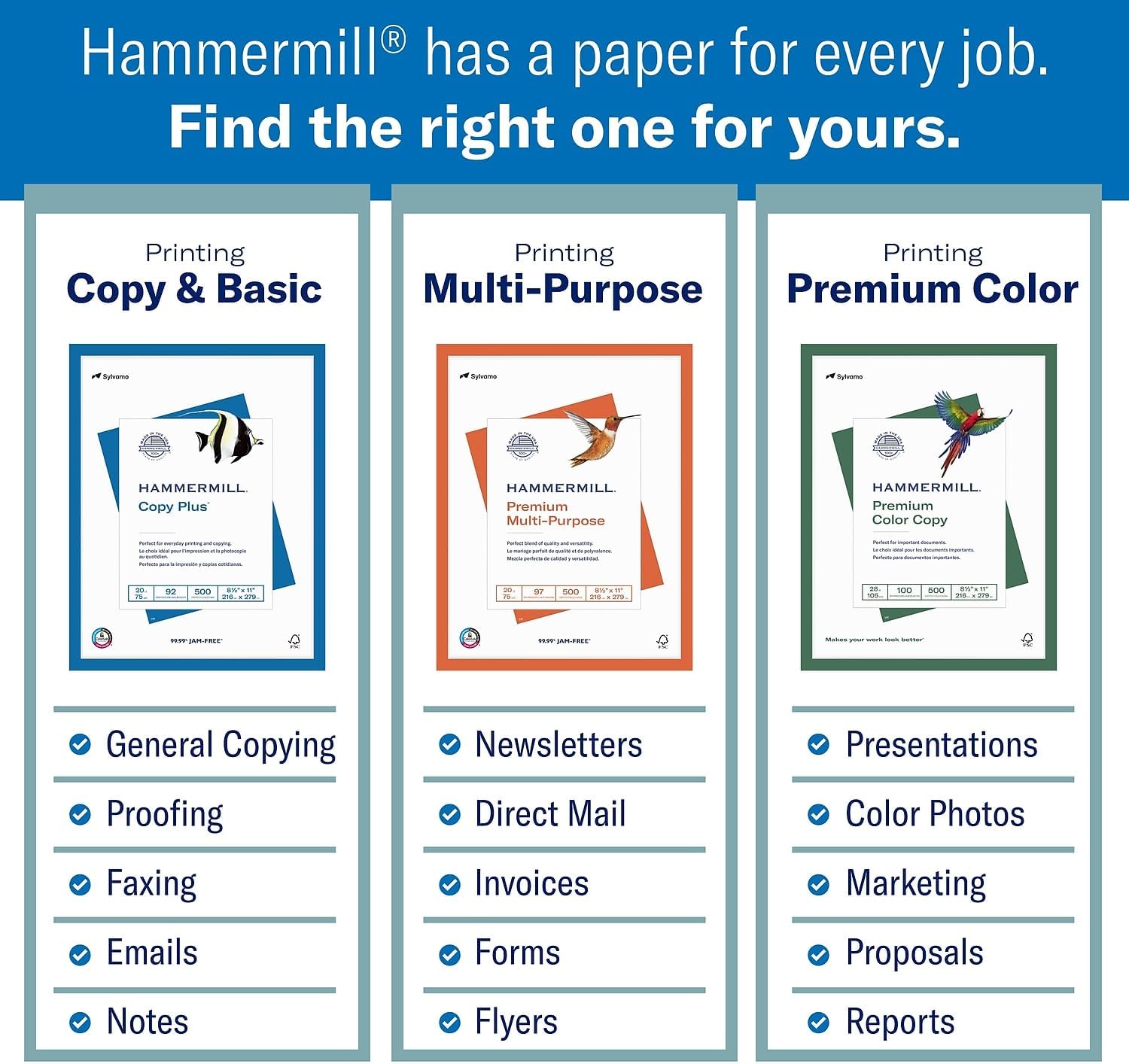 Hammermill Printer Paper, Premium Laser Print 32 lb, 8.5 x 11-98 Bright, Made in The USA, 104646R - 1 Ream (500 Sheets)