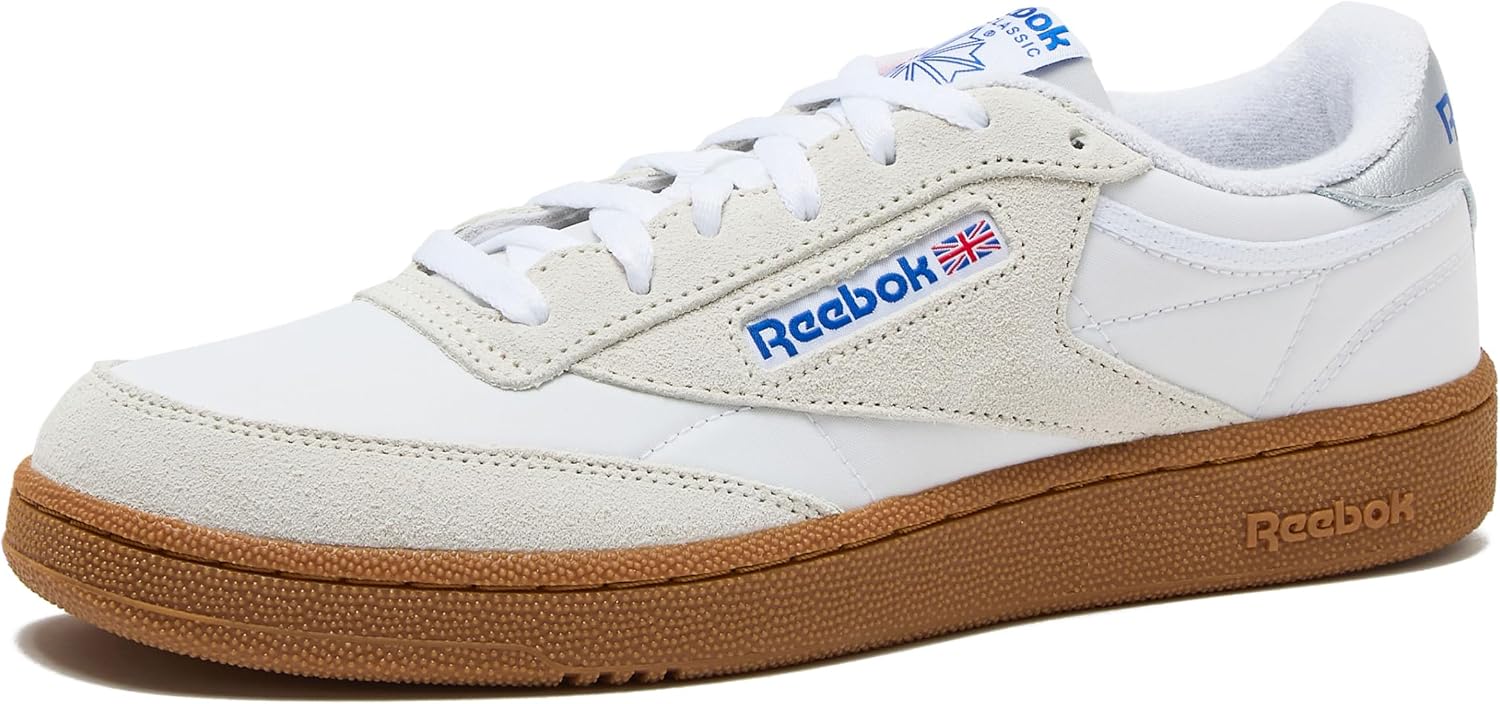 Reebok Club C 85 Mens Tennis Shoes, Casual Fashion White Sneakers for Men