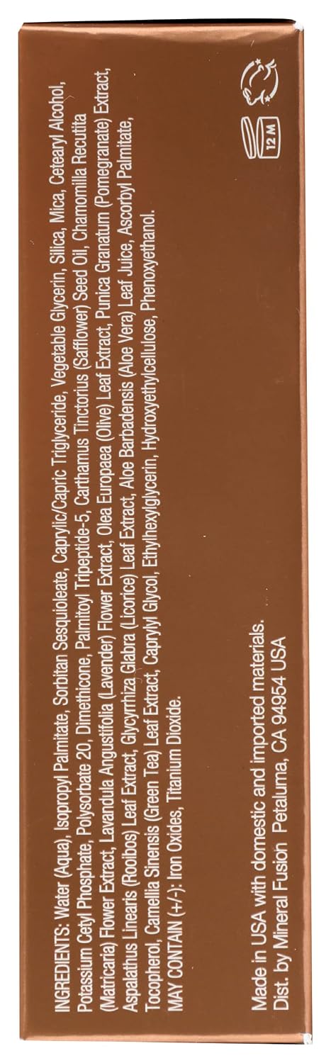 Mineral Fusion Full Coverage Liquid Foundation (Cool 1, Fair), 1 Fl Oz