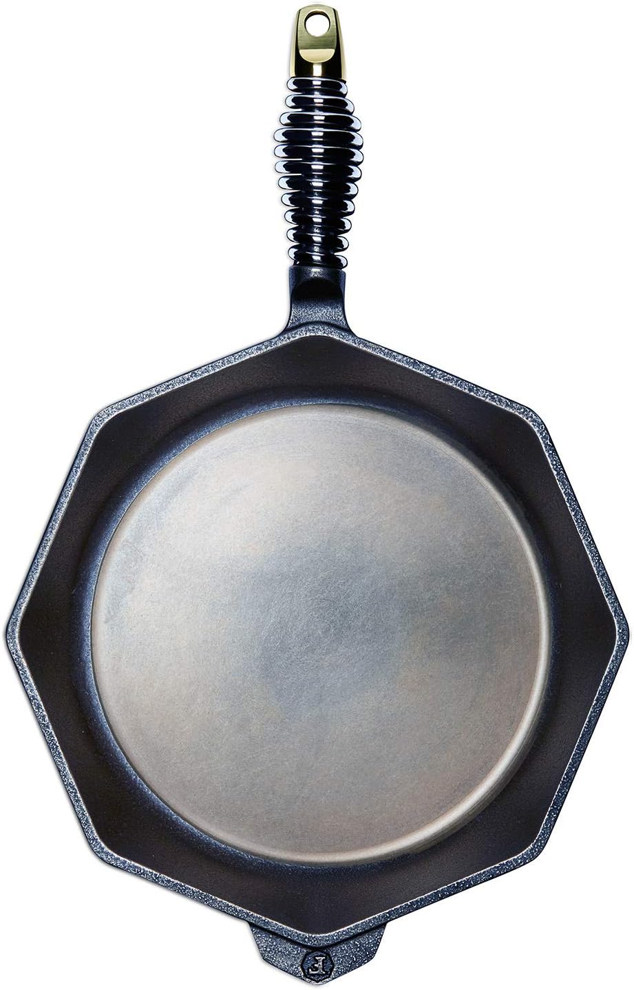 FINEX 12" Cast Iron Skillet with Lid, Versatile Cast Iron Pan, Cooking Pan Enhances Food Taste, Non-Stick Skillet, Modern Heirloom, Pre-Seasoned with Flaxseed Oil
