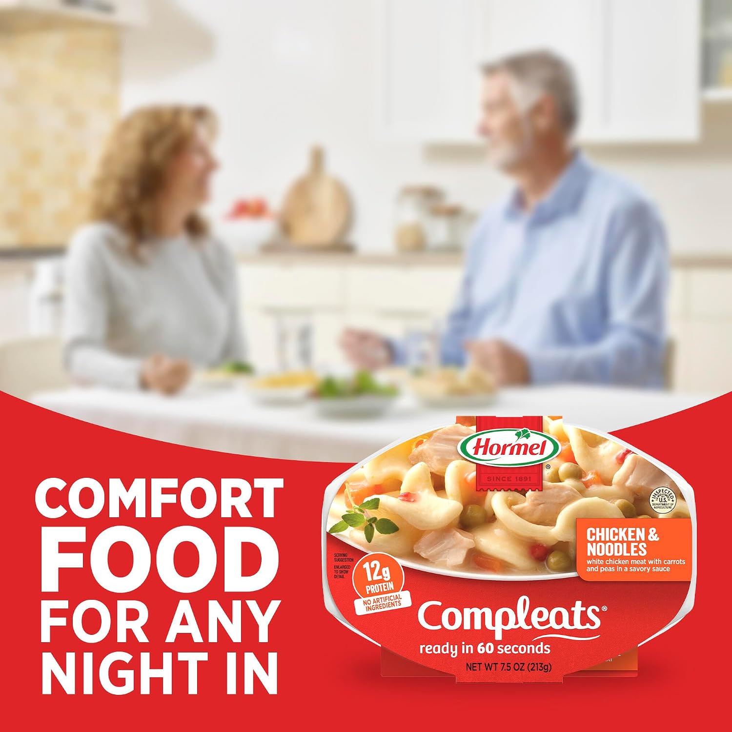 HORMEL COMPLEATS Chicken Alfredo Microwave Tray, 10 oz. (6 Pack)