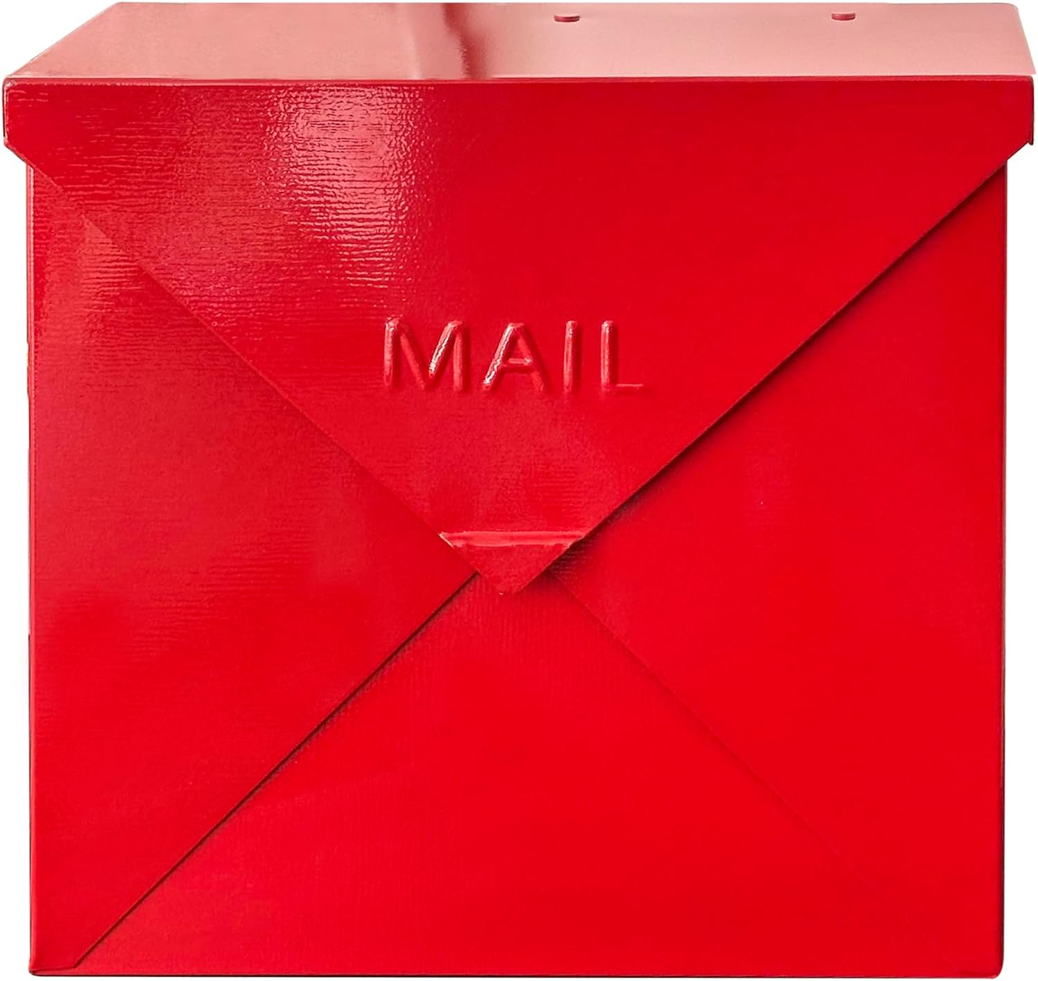 NACH Mailboxes for Outside Wall Mount, 10 x 10 x 4 inch Black Mailbox, Waterproof Mailboxes for Outside - Chicago Style Mail Box