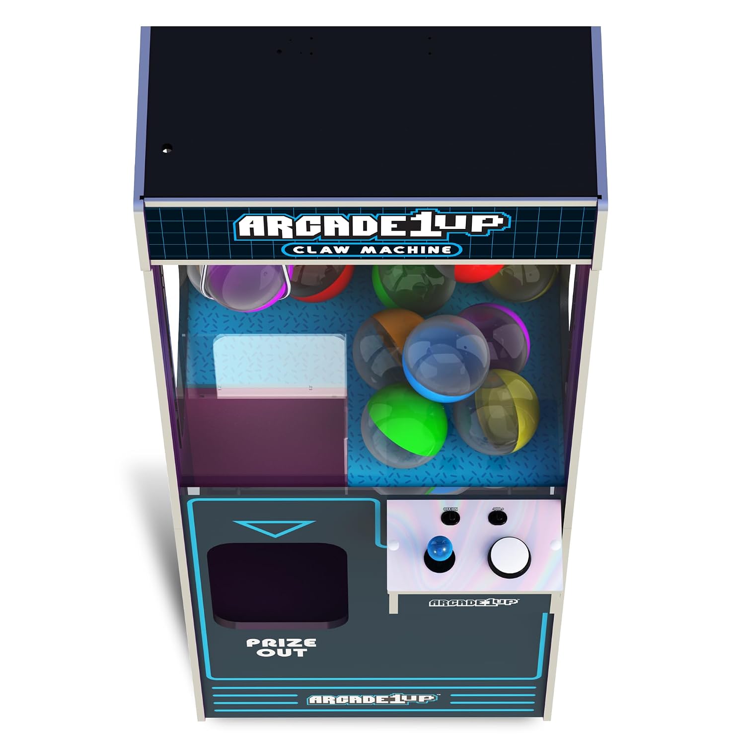 ARCADE1UP Claw Machine with 3 Levels of Difficulty, Ceiling Light | Adjustable Sound Volume for Arcade Game Room and Party Entertainment