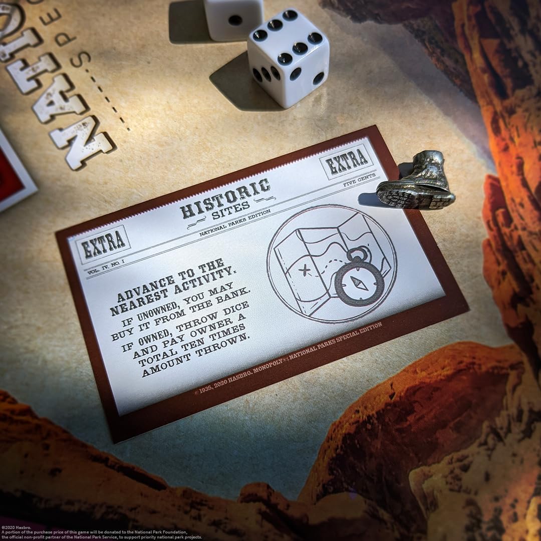 Monopoly National Parks 2020 Edition | Featuring Over 60 National Parks from Across The United States | Iconic Locations Such as Yellowstone, Yosemite