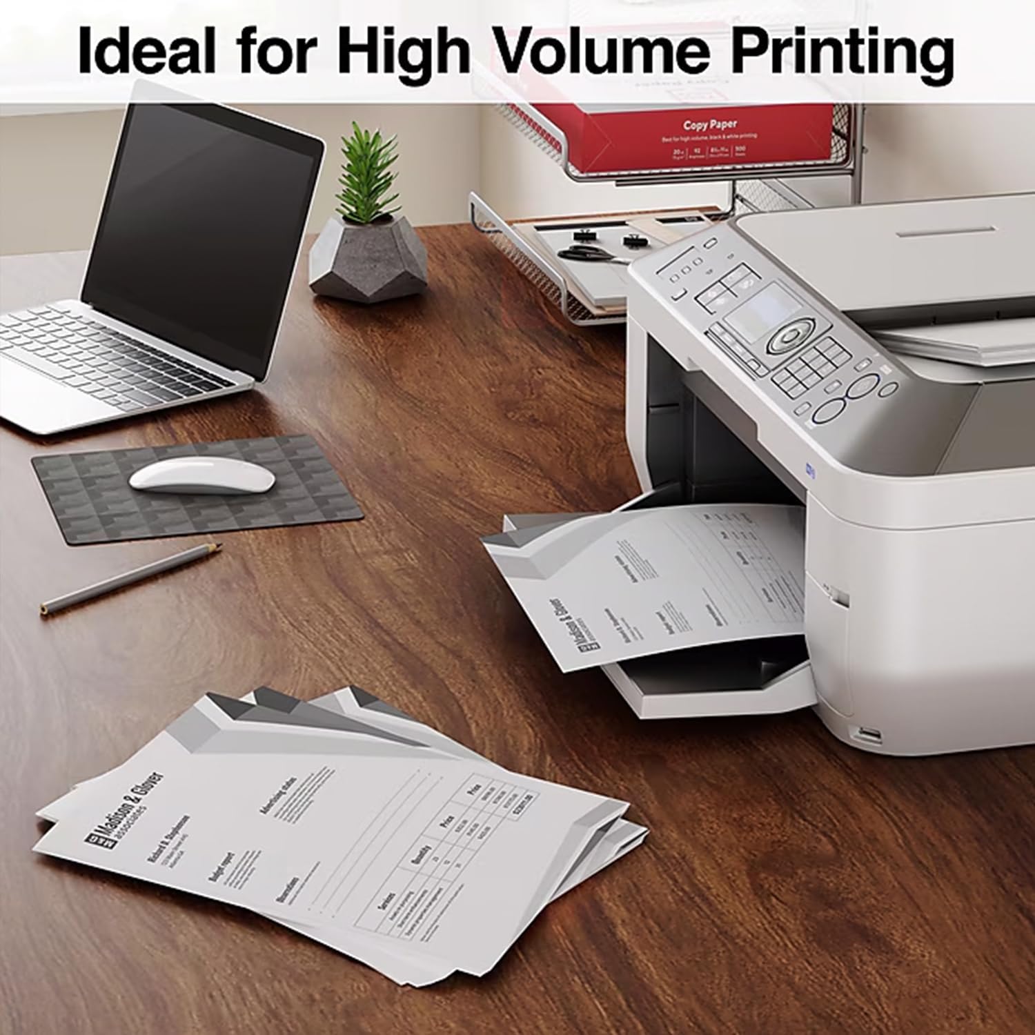 Staples TRU RED Copy & Printer Paper, 8.5 x 11, 20 lb, 92 Bright, 5,000 Sheets/Carton, White Letter Size Paper for Office, School & Home