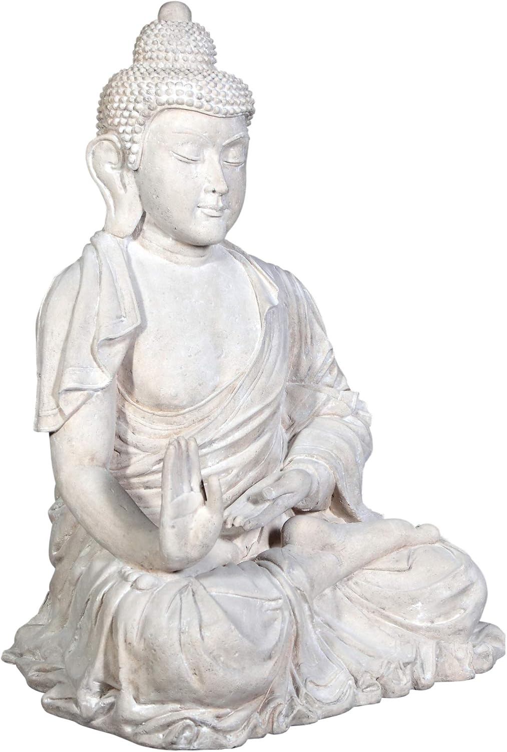 Design Toscano Jolly Hotei Laughing Man Asian Decor Indoor/Outdoor Garden Statue, 26 inches tall, Cast Stone Resin, Two Tone Stone Finish
