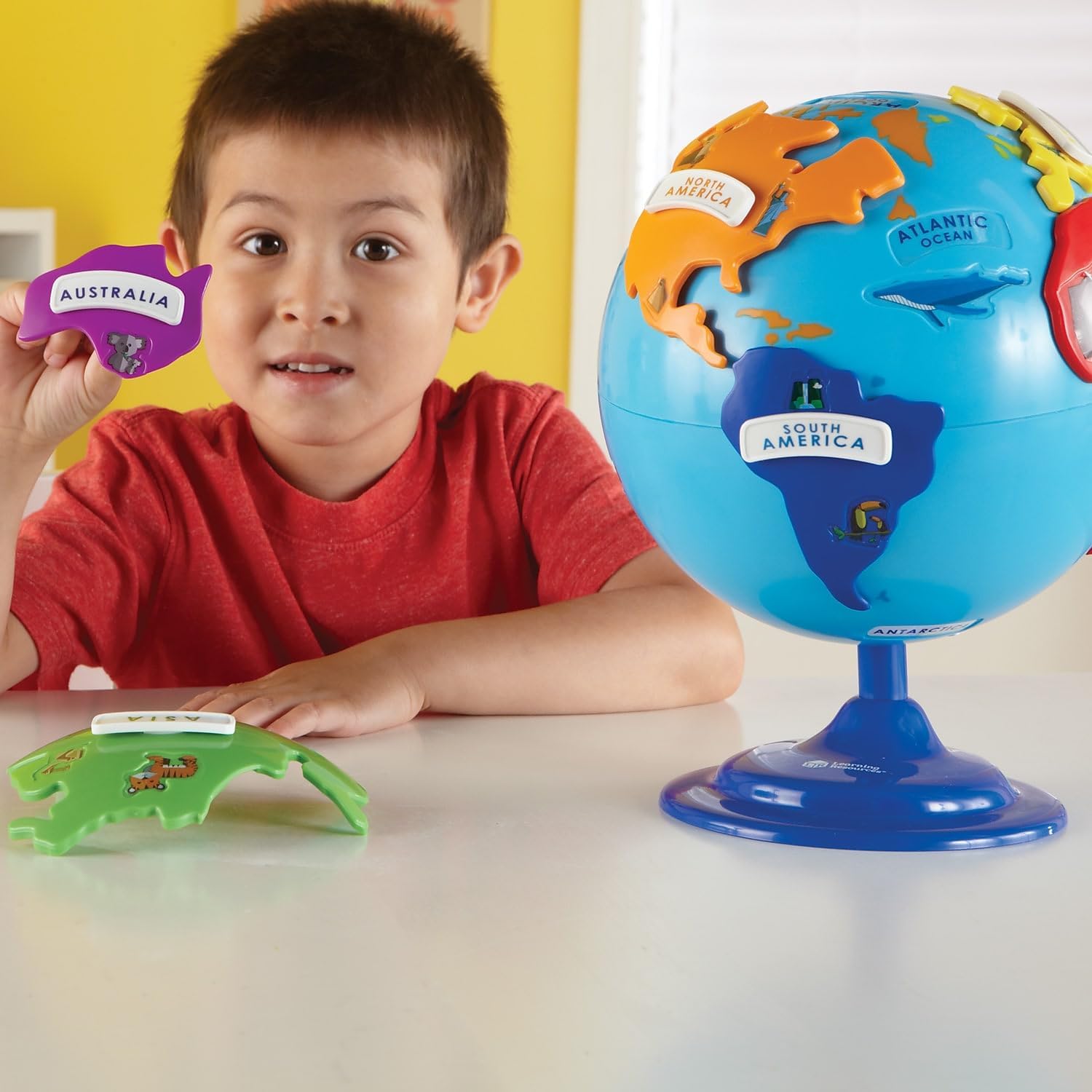 Learning Resources Puzzle Globe - Earth Montessori Toys, Preschool Classroom Must Haves, STEM World Puzzles, Educational Geography Games