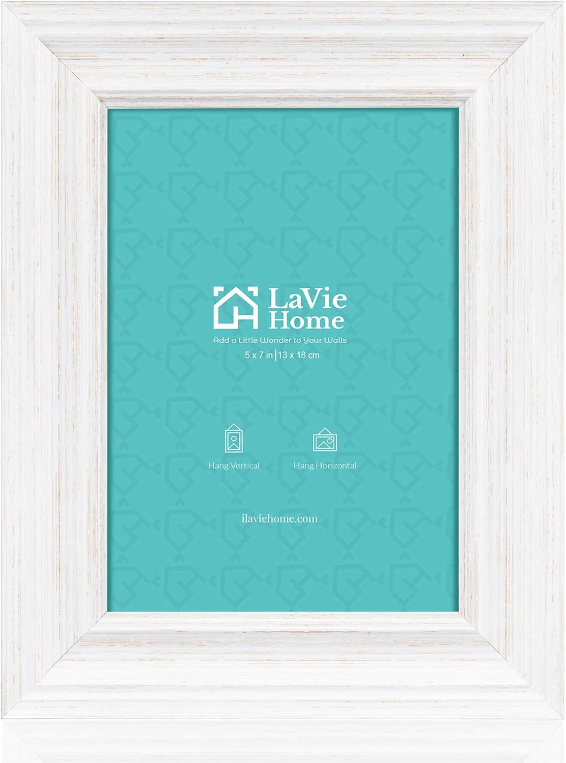 LaVie Home 8x8 Picture Frames (1 Pack, Gold) Square Photo Frame Set with High Definition Glass for Wall Mount & Table Top Display
