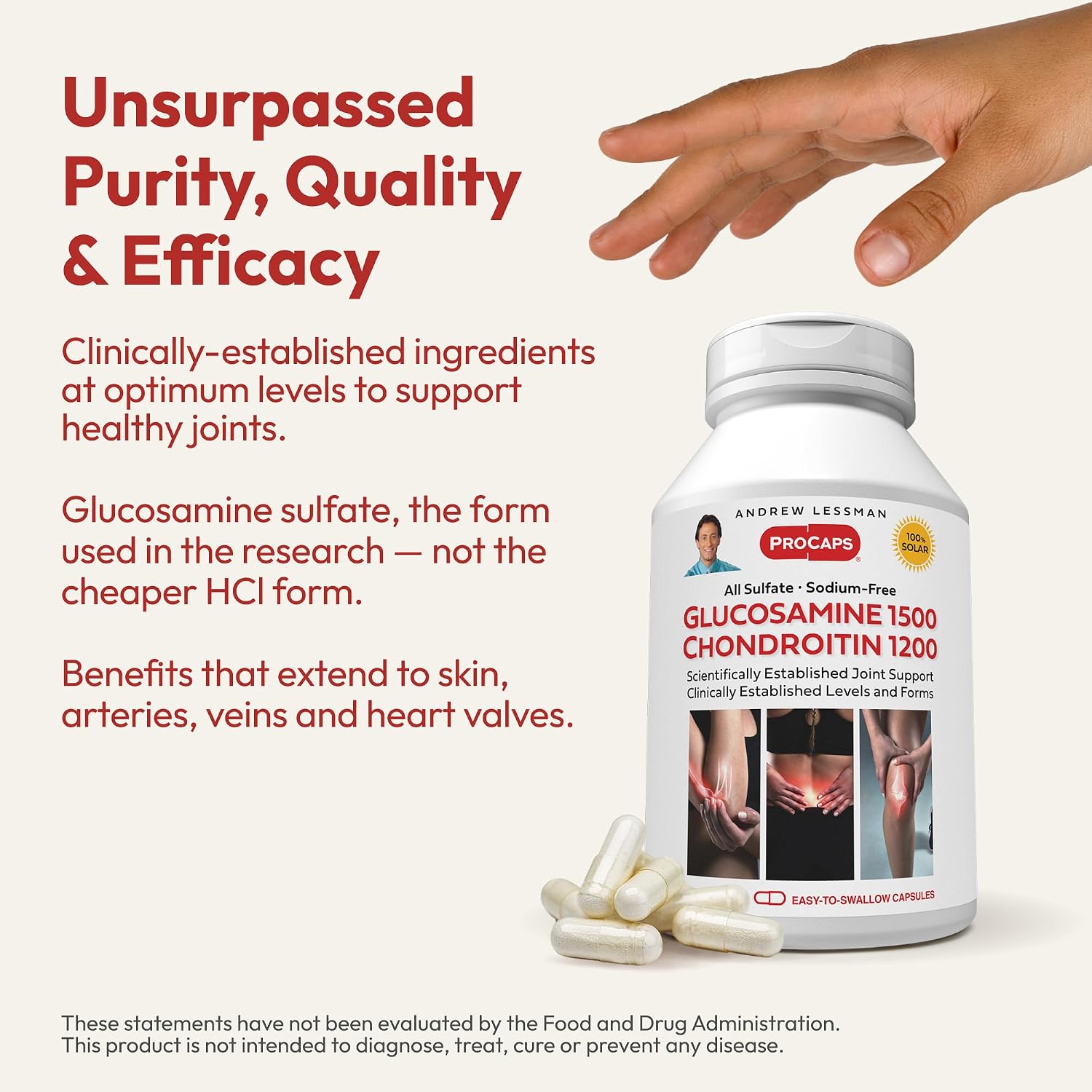ANDREW LESSMAN Glucosamine 1500 Chondroitin 1200-75 Capsules