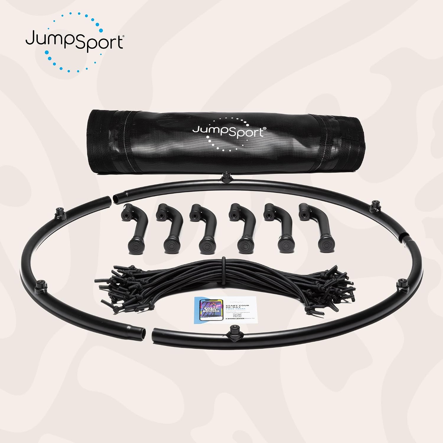 JumpSport Workout Rebounder for Adults, Mini Fitness Trampoline