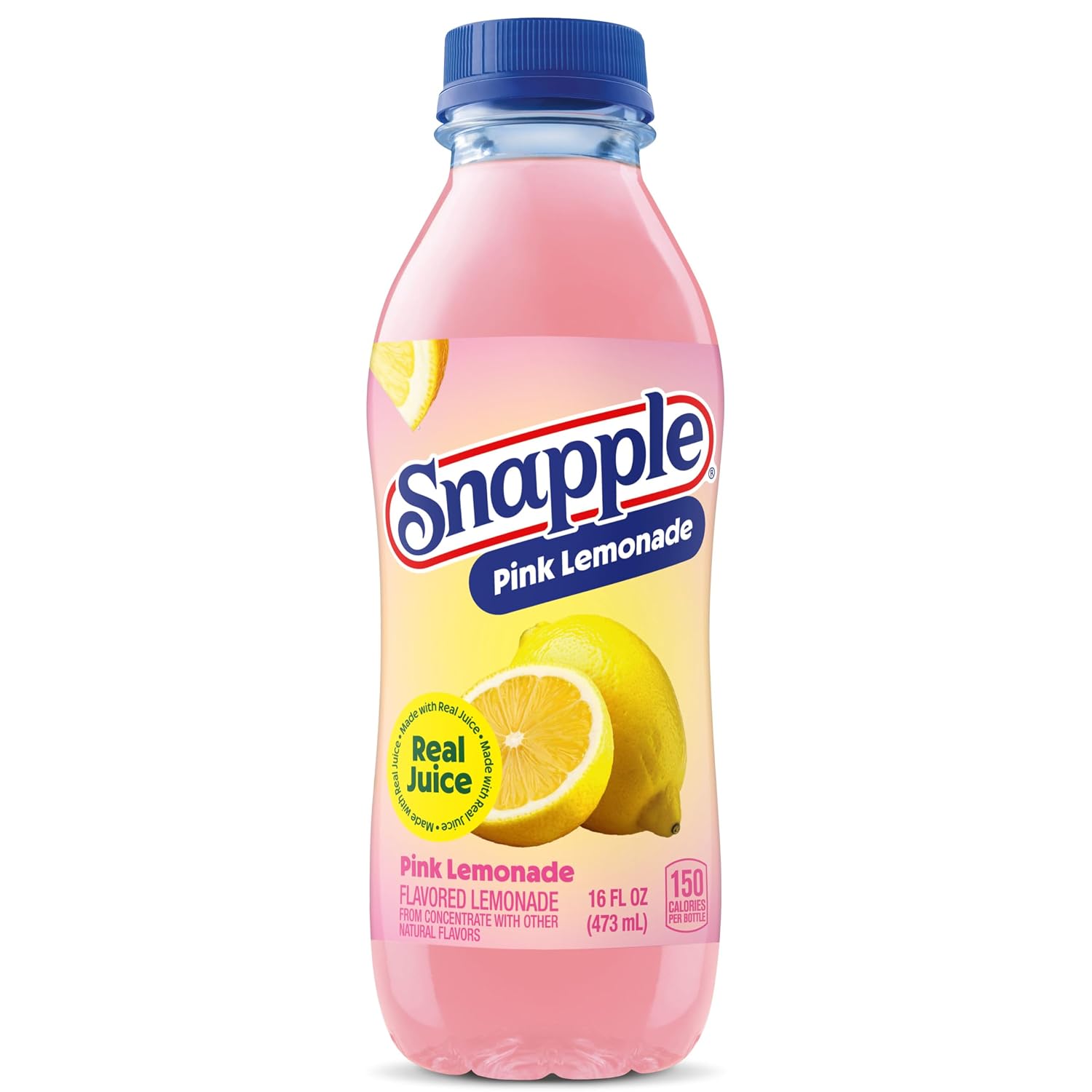 Snapple Apple Juice Drink, 16 Fl Oz Recycled Plastic Bottle, All Natural, No Artificial Flavors Or Sweeteners, Gluten-free, Contains 10% Real Juice 12 Pack