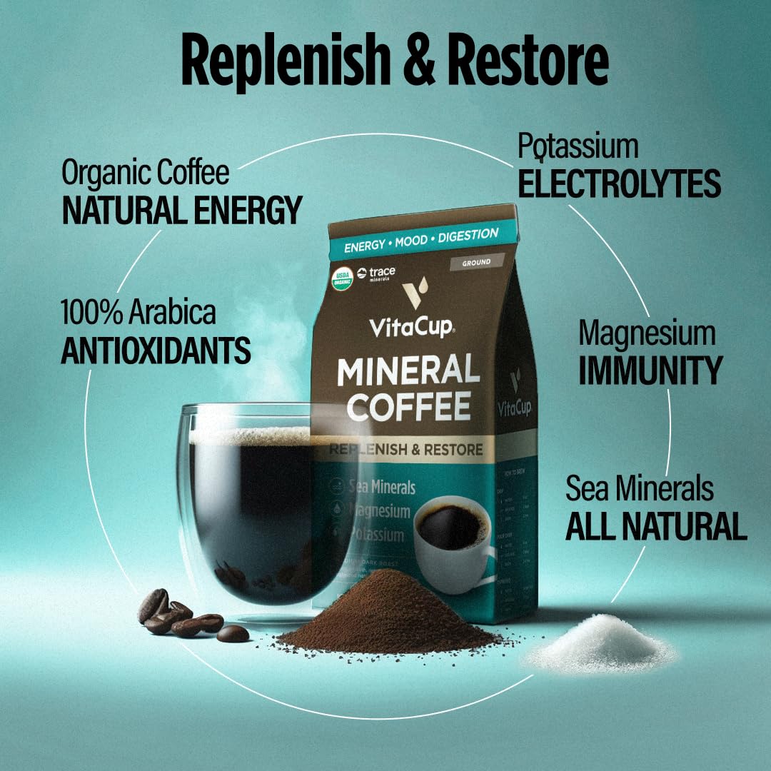 VitaCup Genius Keto Ground Coffee with MCT Oil, 11oz