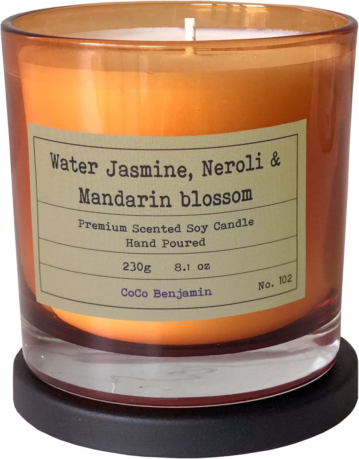 100% Natural Soy Wax Candle by CoCo Benjamin - Highly Scented & Hand-Poured Luxury Candle ((Majestic Balsam Fir Trees) - Clean Burning Cotton Wick