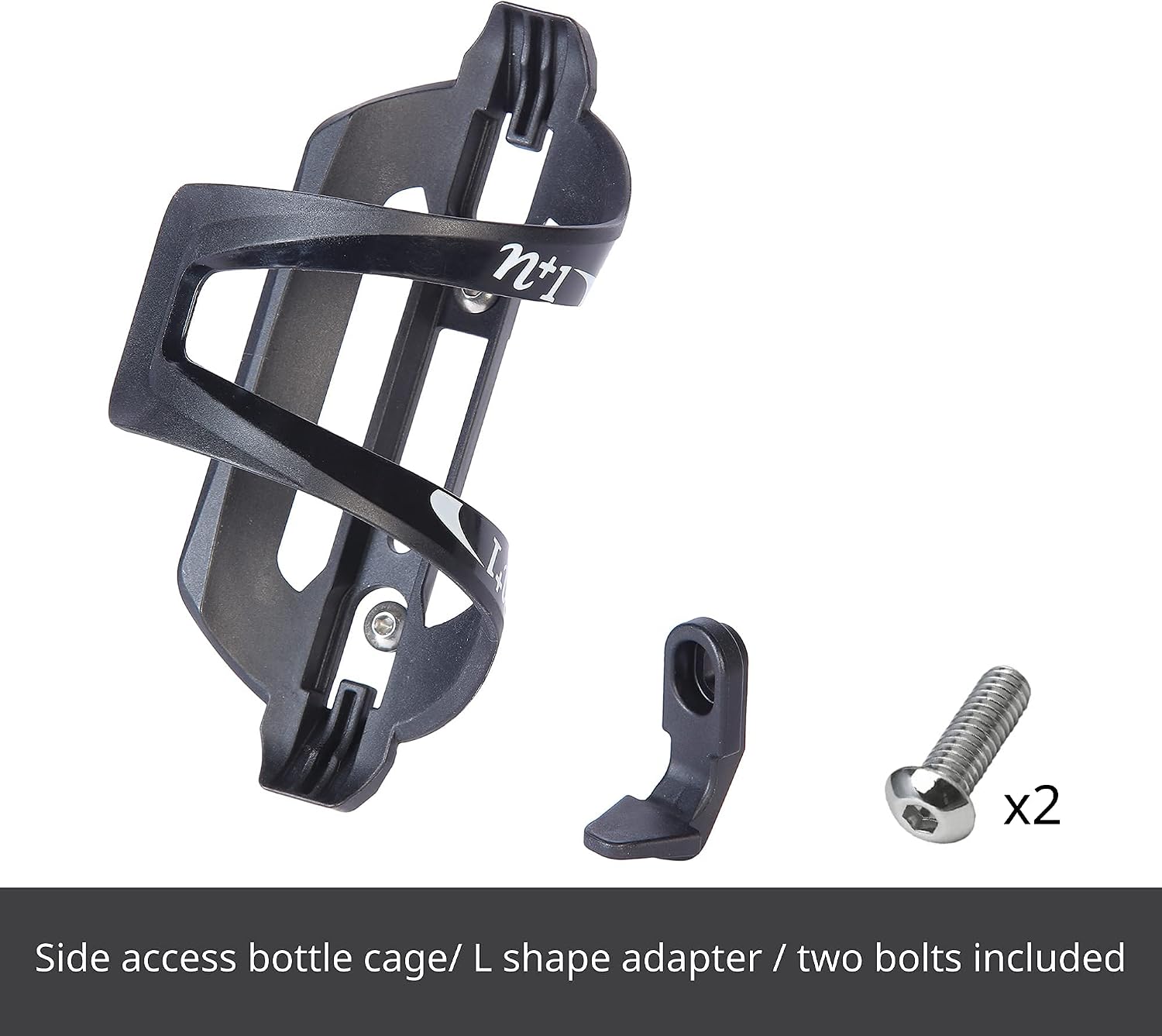 N+1 Lightweight Bicycle Bottle Holder | Side Load Bike Water Bottle Cage for Road Bikes and Mountain Bikes