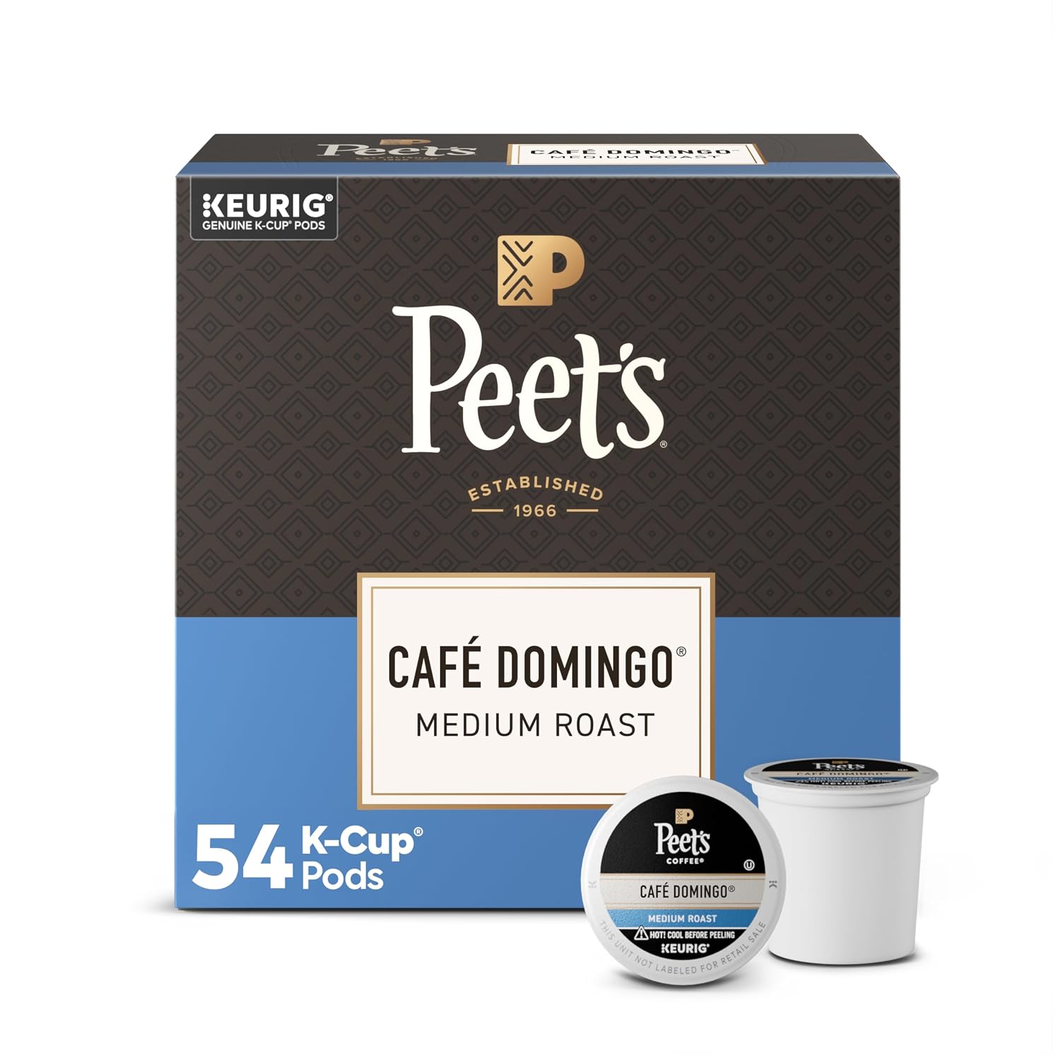 Peet's Coffee, Medium Roast Keurig K-Cup Pods, 100% Arabica Coffee - Big Bang 60 Count (6 Boxes of 10 K-Cup Pods)