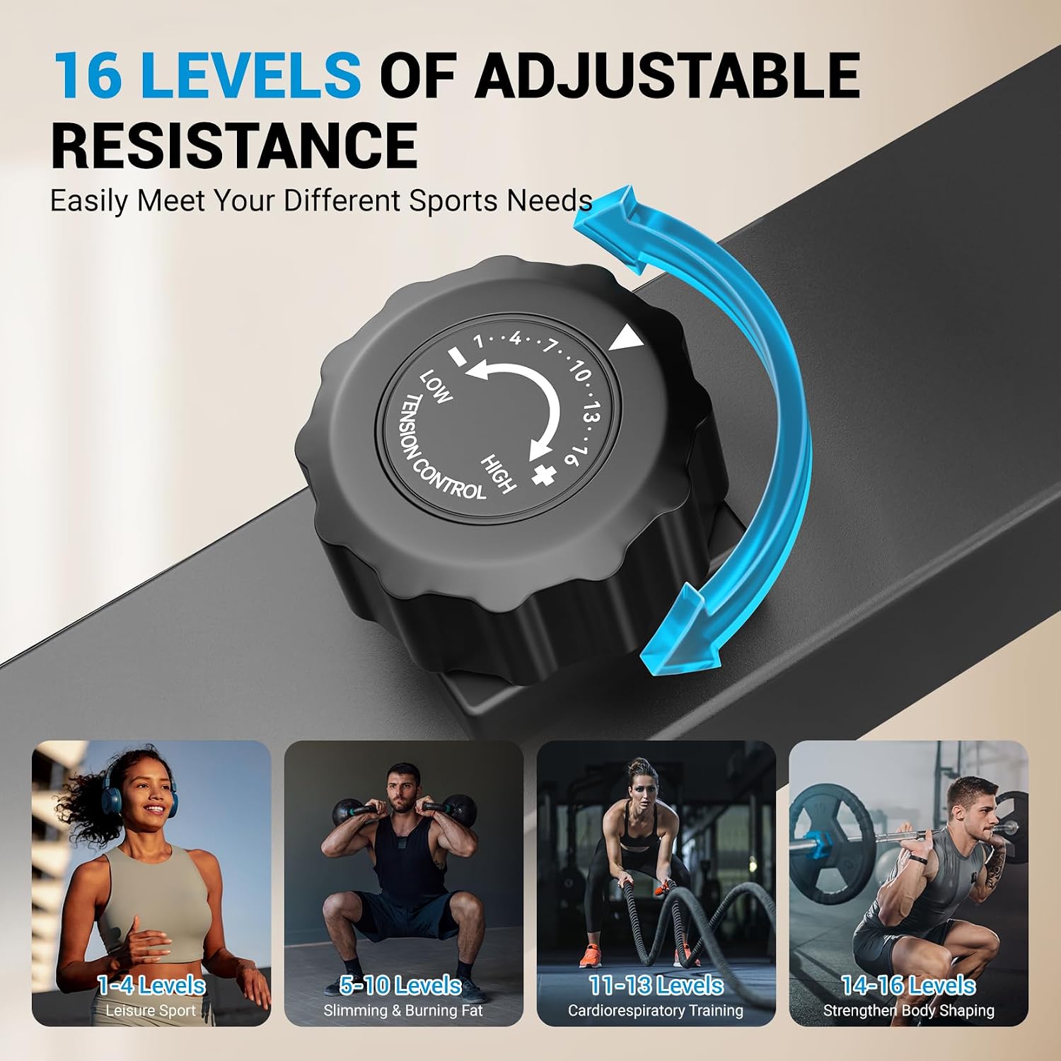THERUN Elliptical Exercise Machine, Hyper-Quiet Magnetic Elliptical Machine for Home