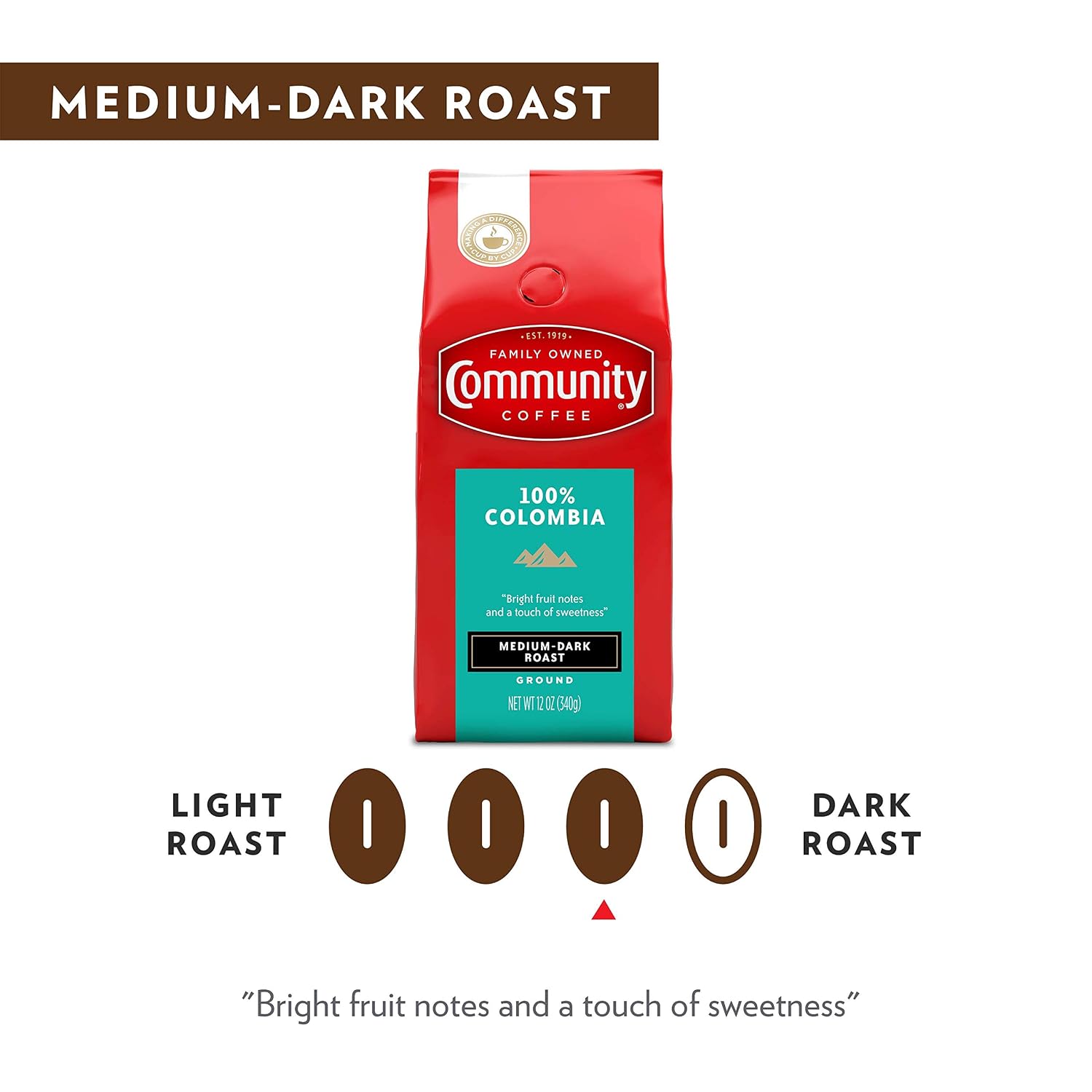 Community Coffee French Roast, Ground Coffee, Extra Dark Roast, 12 Ounce Bag (Pack of 1)
