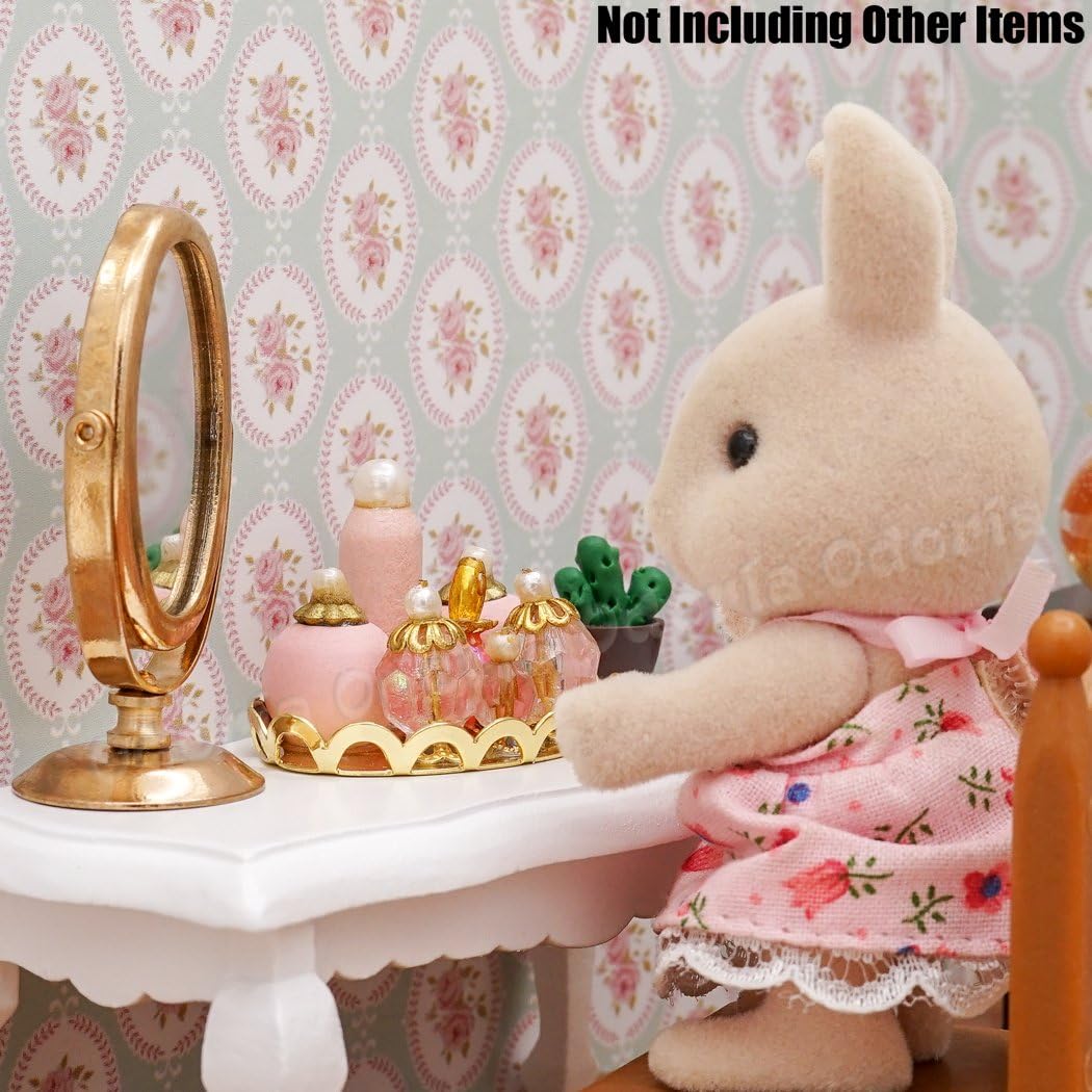 Odoria 1/12 Miniature Perfume Tray Dollhouse Decoration Accessories, Pink