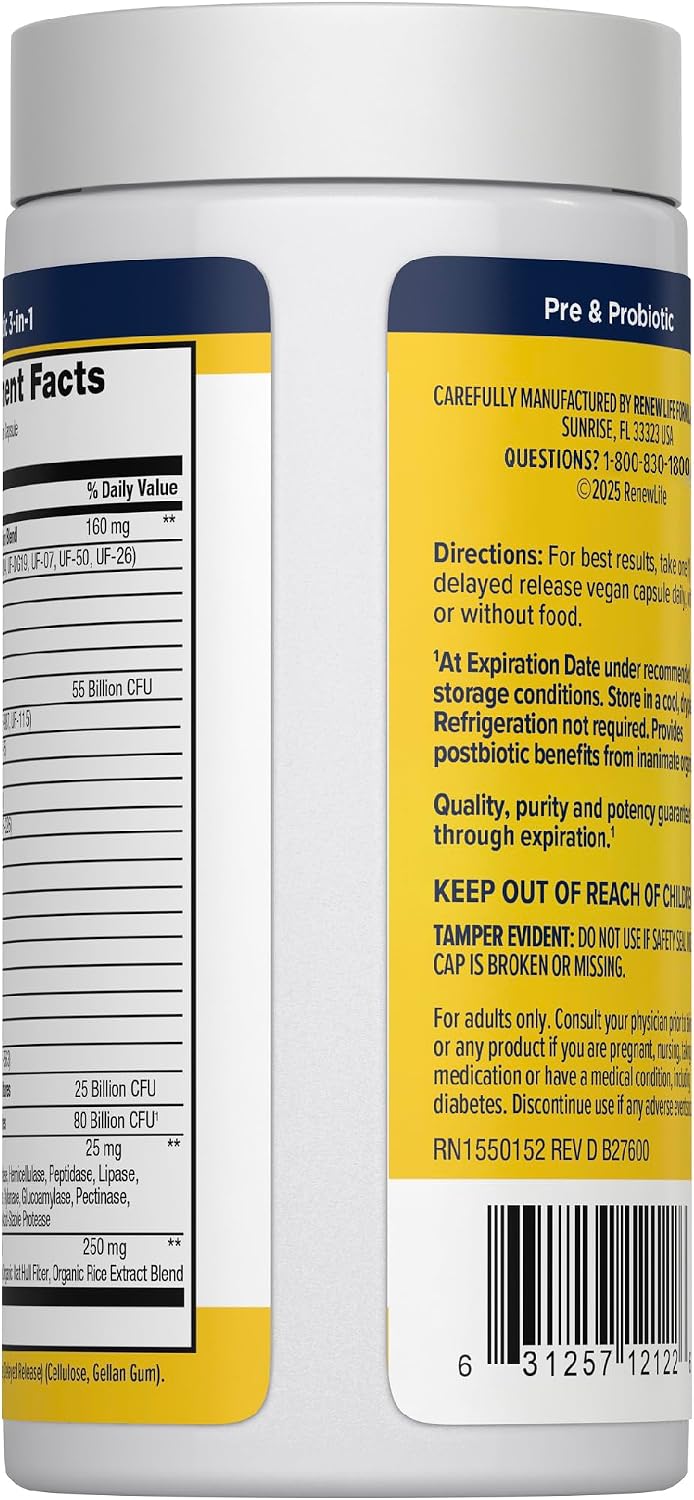 Renew Life Ultimate Flora Probiotic 80 Billion CFU | 31 Strains