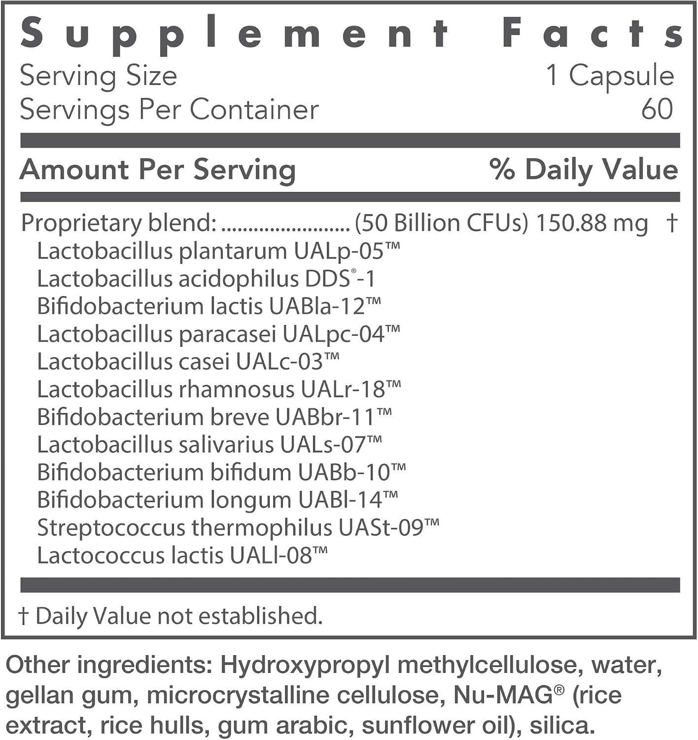 NutriCology Restore-Biotic Complete 50 Billion CFU, 60 Capsules