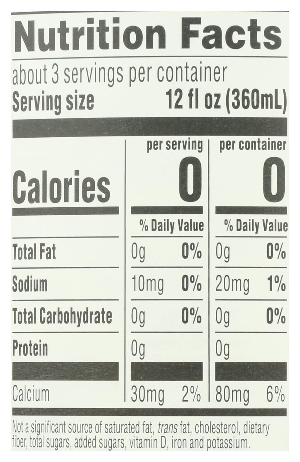 Whole Foods Market, Lemon Sparkling Mineral Water, 16.9 Fl Oz, 6 Count