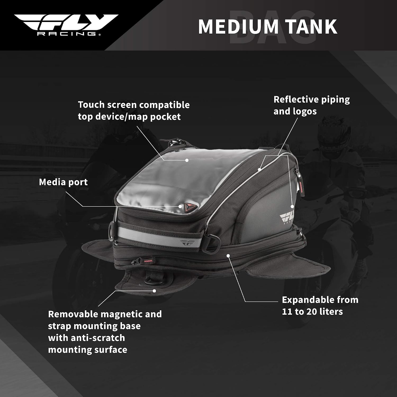 Fly Racing Medium Tank Bag