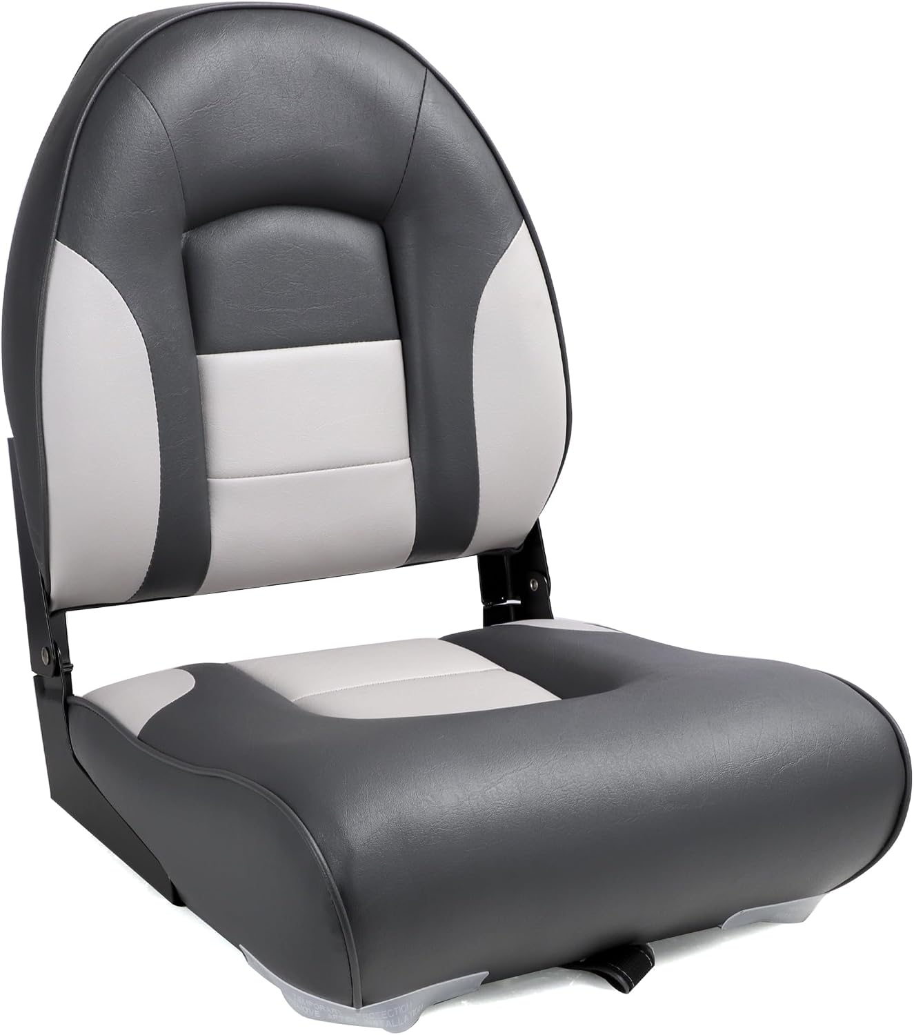 NORTHCAPTAIN Deluxe A Pair of Marine High Back Folding Boat Chair Fishing Boat Seat, for Fishing, Bass/Jon/Pontoon Boat Chairs